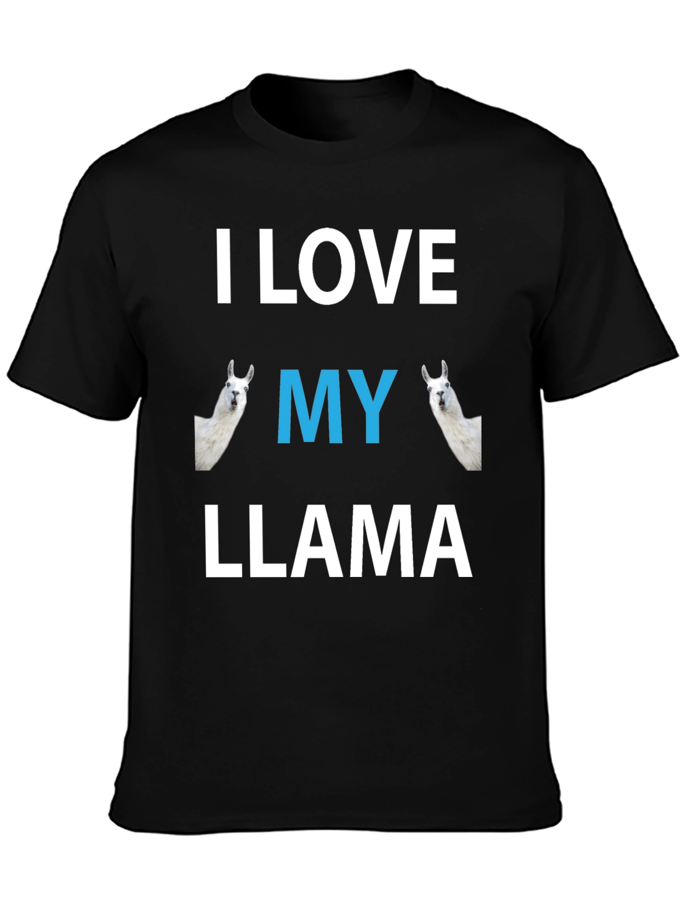 I Love My Llama Graphic T-Shirt - Novelty Tee