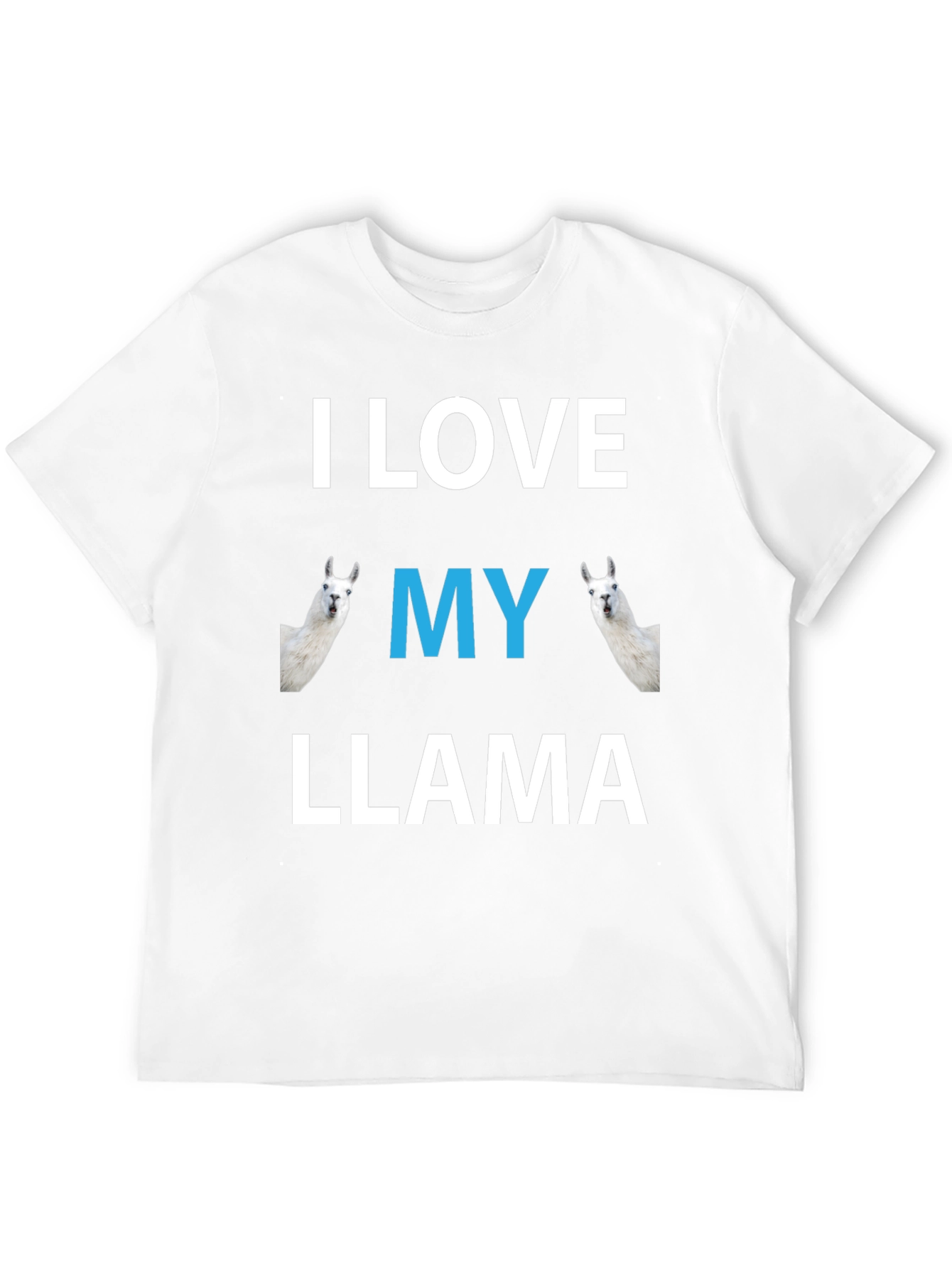 I Love My Llama Graphic T-Shirt - Novelty Tee