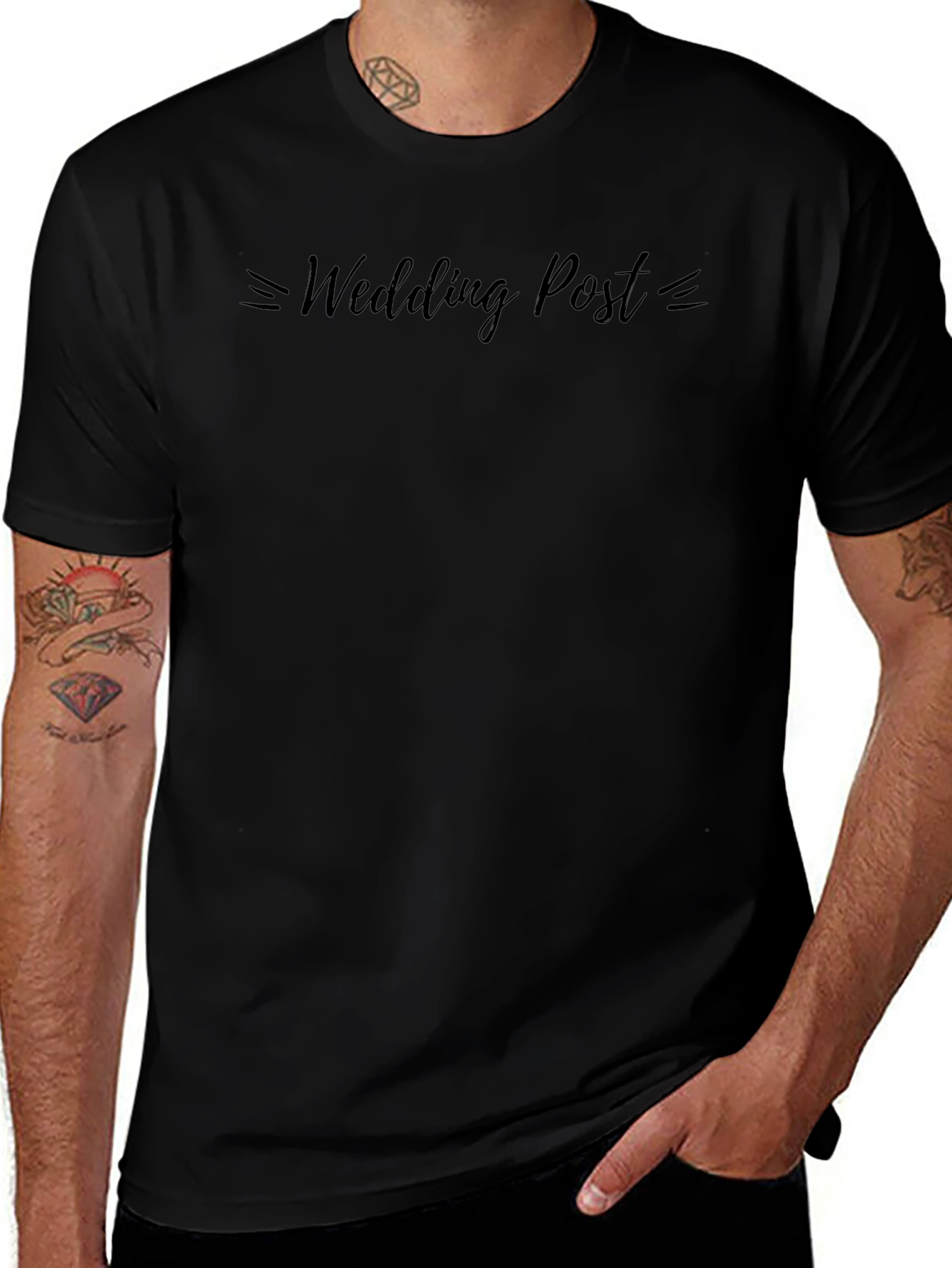 Wedding Post Stylish Crew Neck T-Shirt