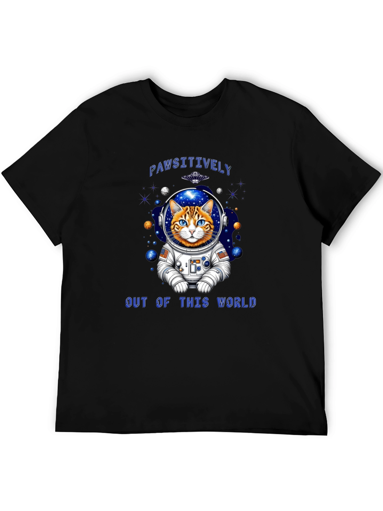 Pawsitively Out of This World Cat Astronaut T-Shirt