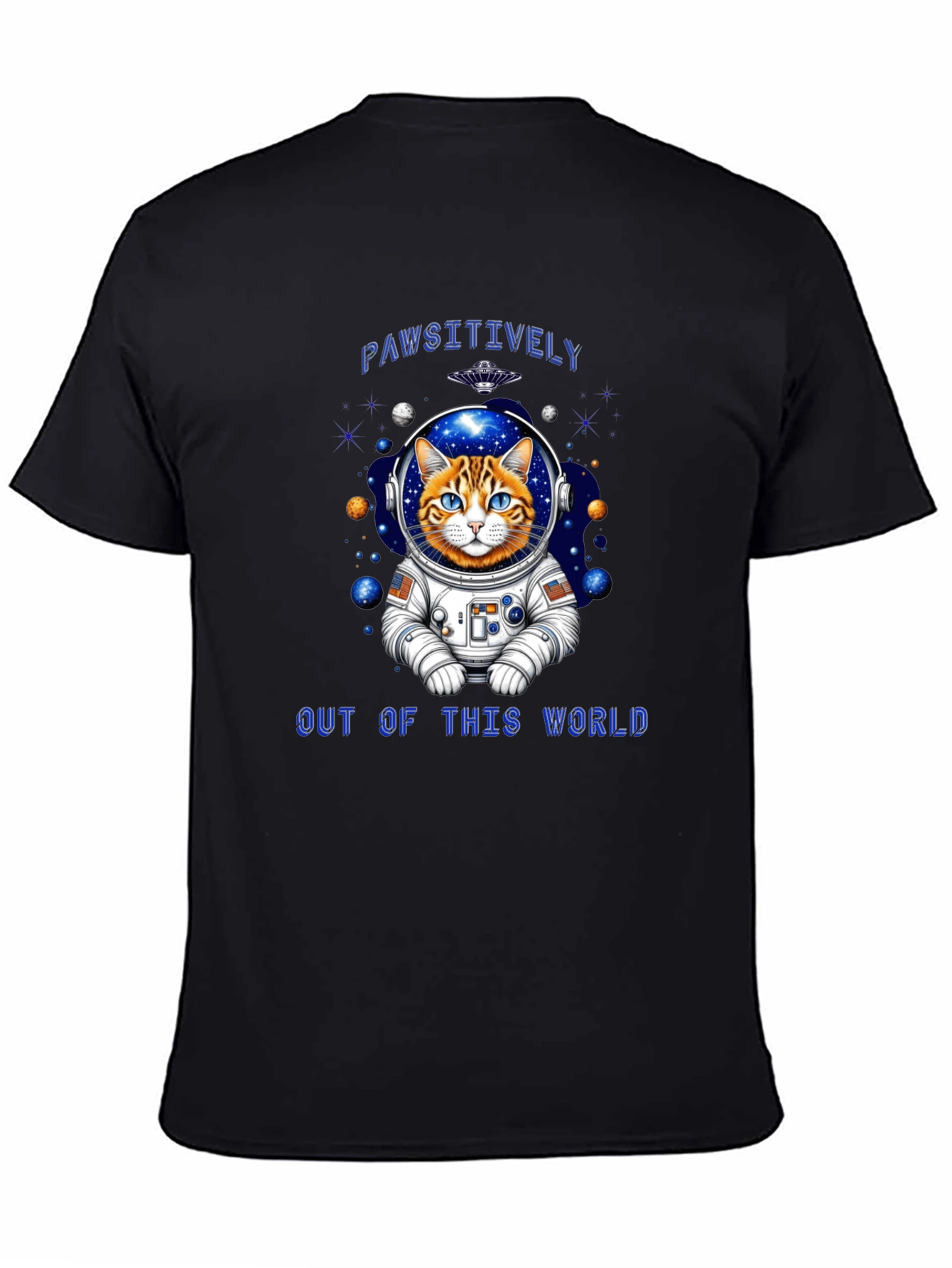 Pawsitively Out of This World Cat Astronaut T-Shirt