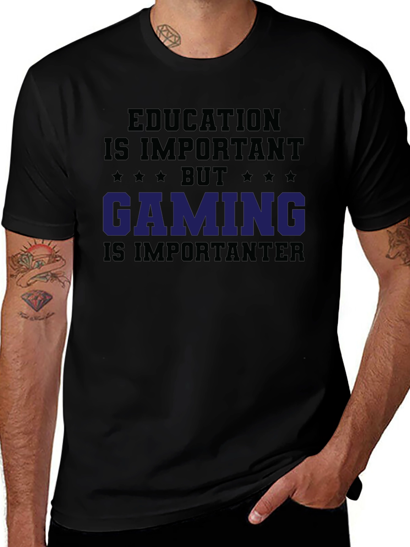 Education Important? Gaming T-Shirt