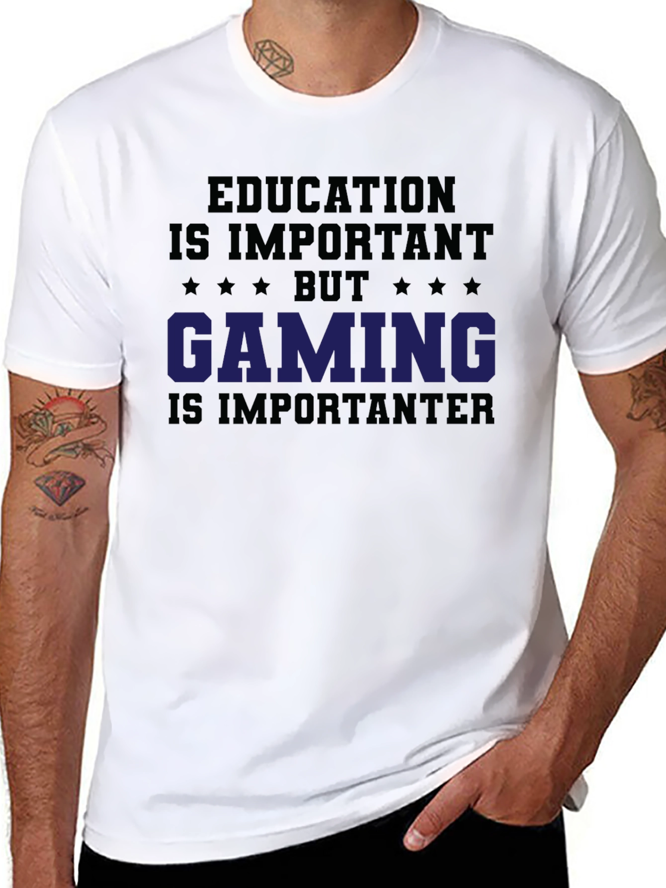 Education Important? Gaming T-Shirt