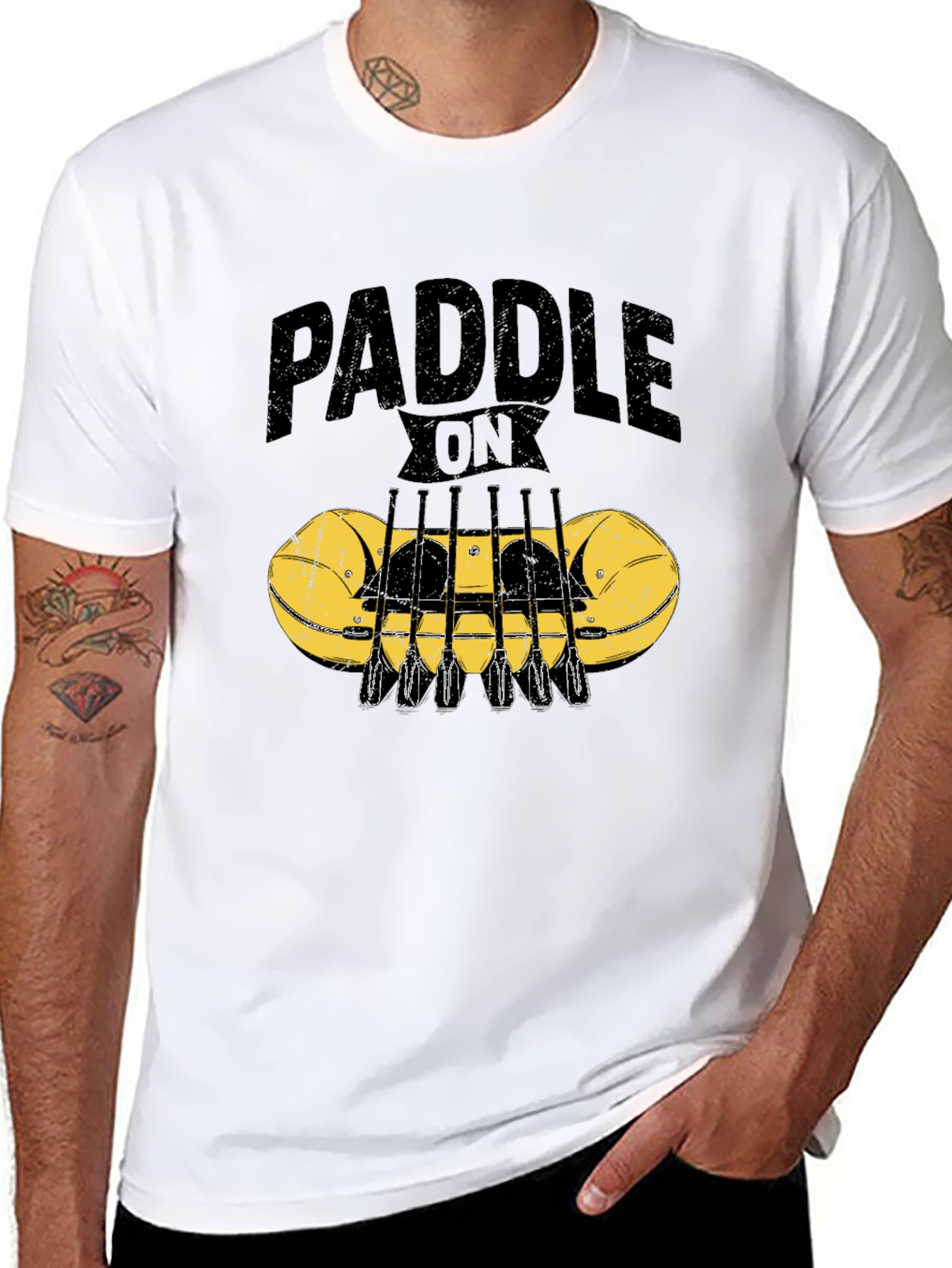 Paddle On Rafting Graphic T-Shirt