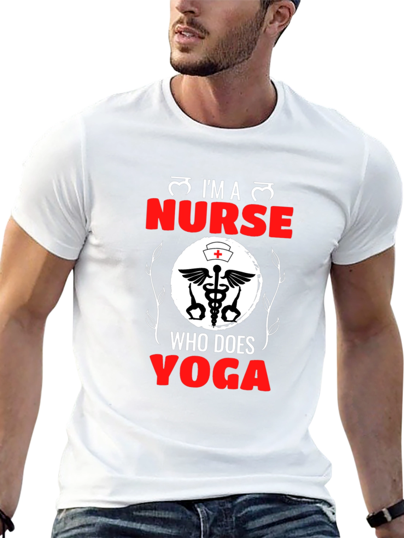 Im a Nurse Who Does Yoga Black T-Shirt