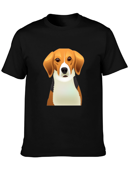 Dog Graphic Tee - Beagle Cartoon T-Shirt