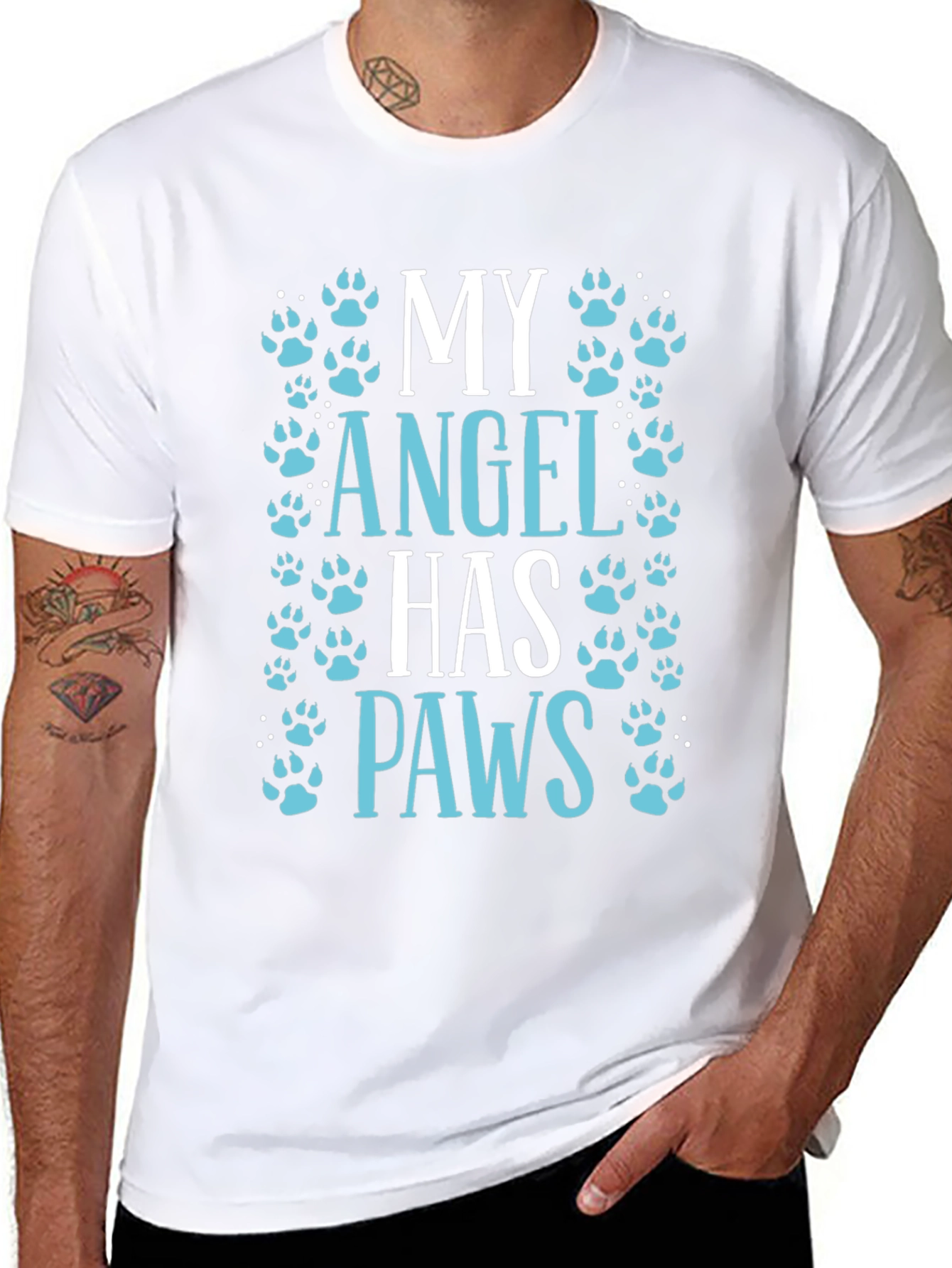 My Angel Has Paws Graphic Tee