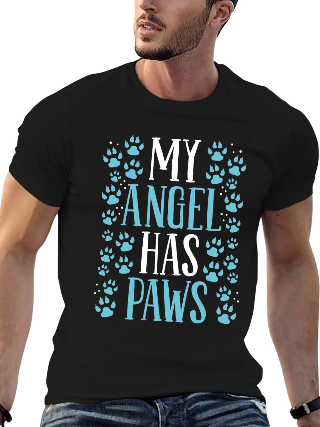 My Angel Has Paws Graphic Tee