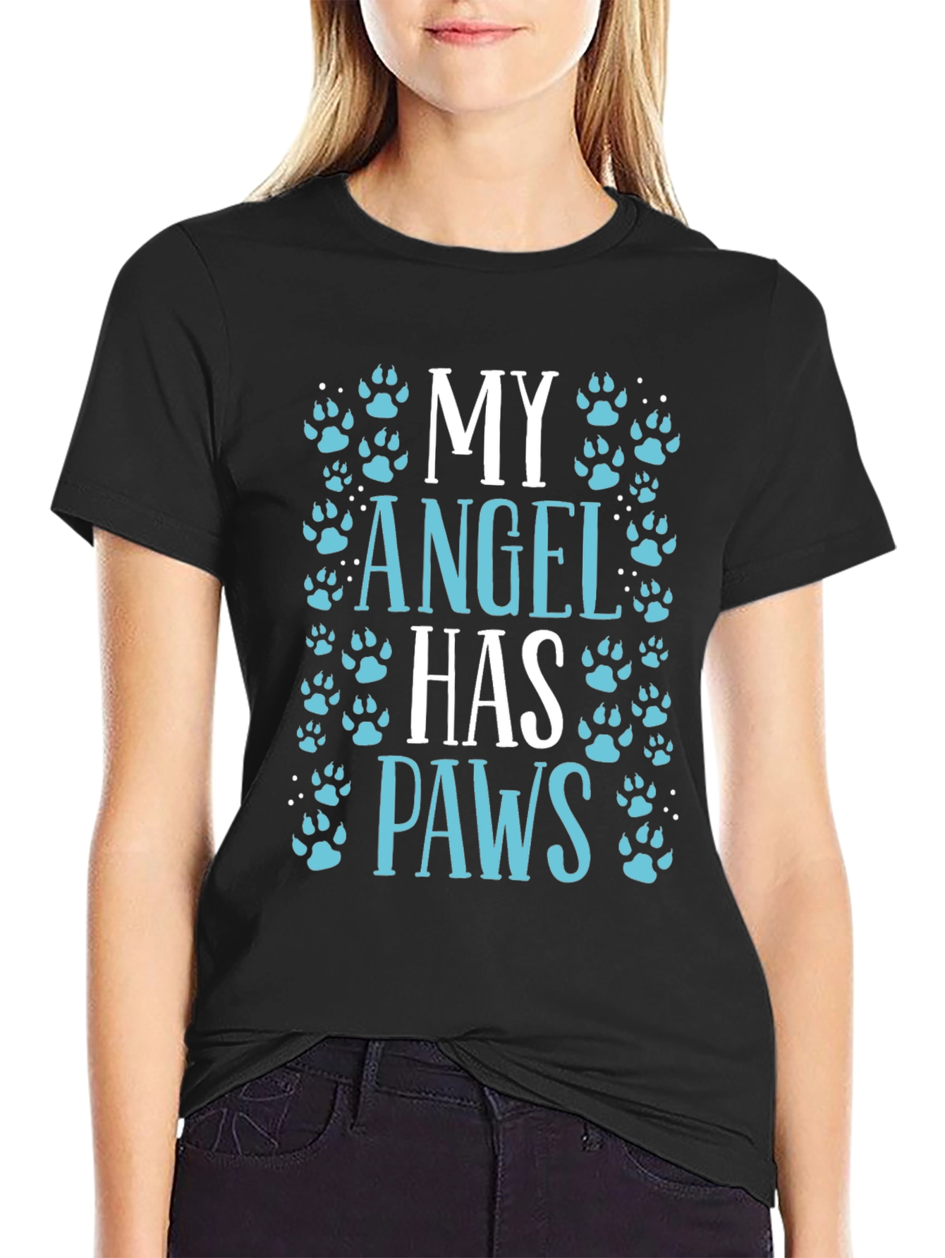 My Angel Has Paws Graphic Tee