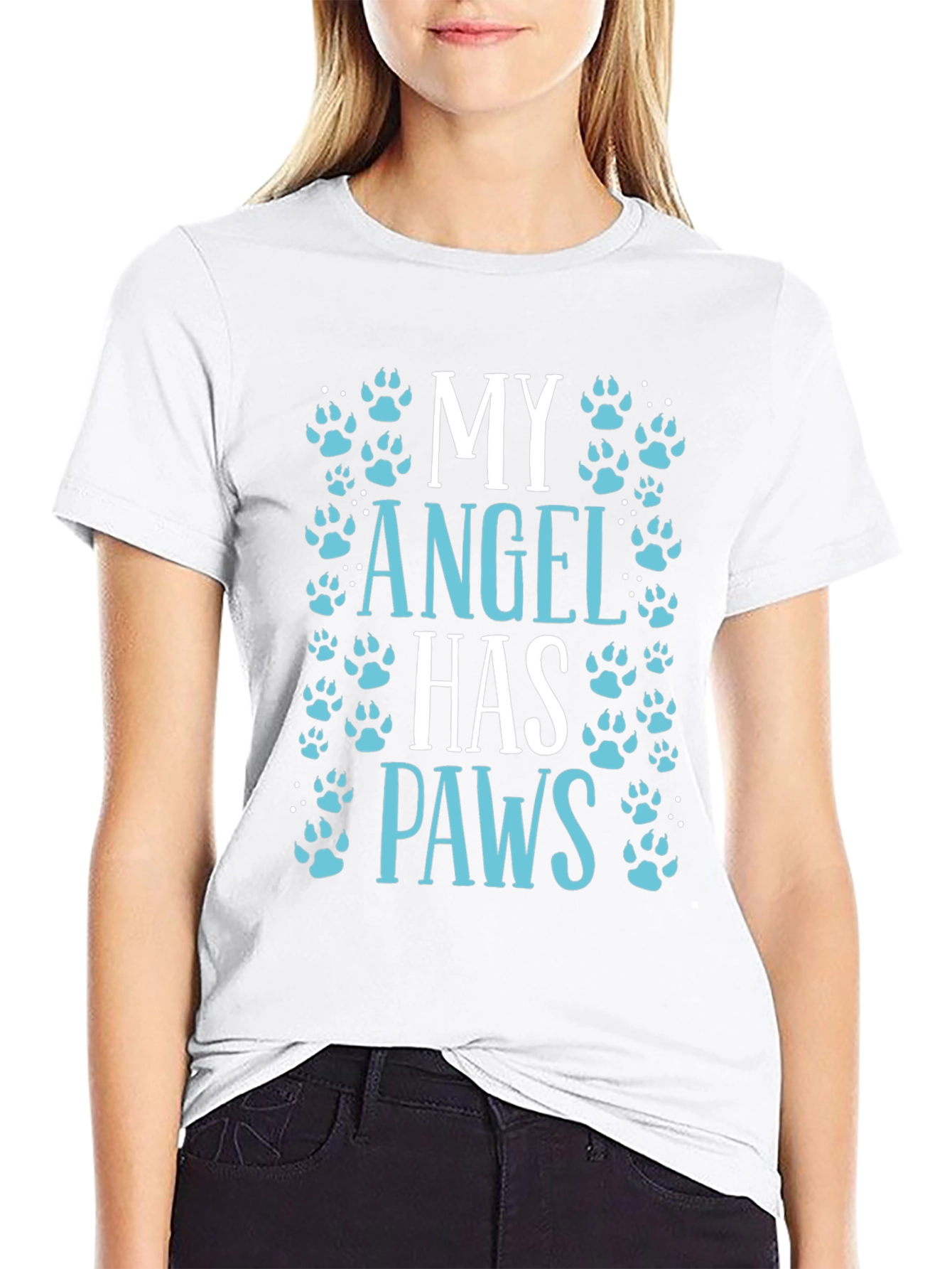 My Angel Has Paws Graphic Tee