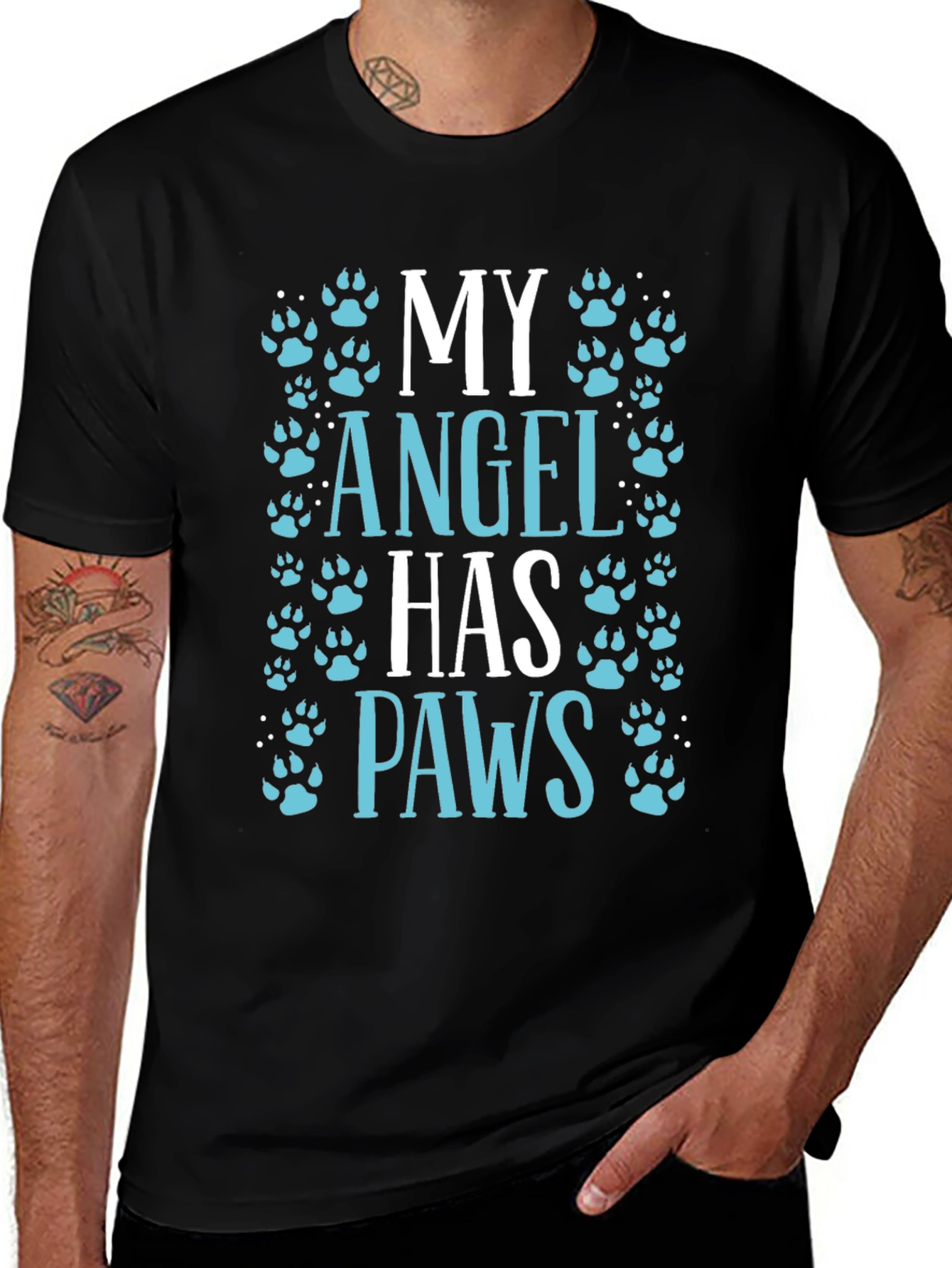 My Angel Has Paws Graphic Tee