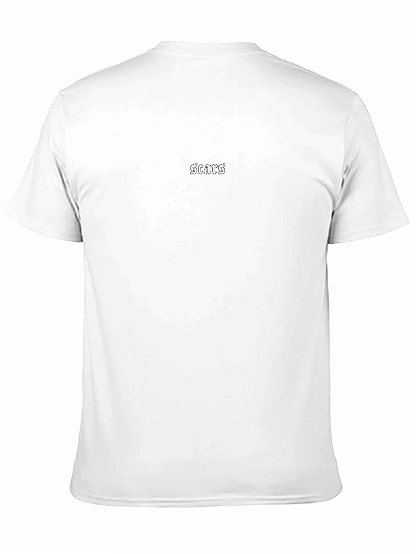 Mens Black Scars Print Short Sleeve T-Shirt