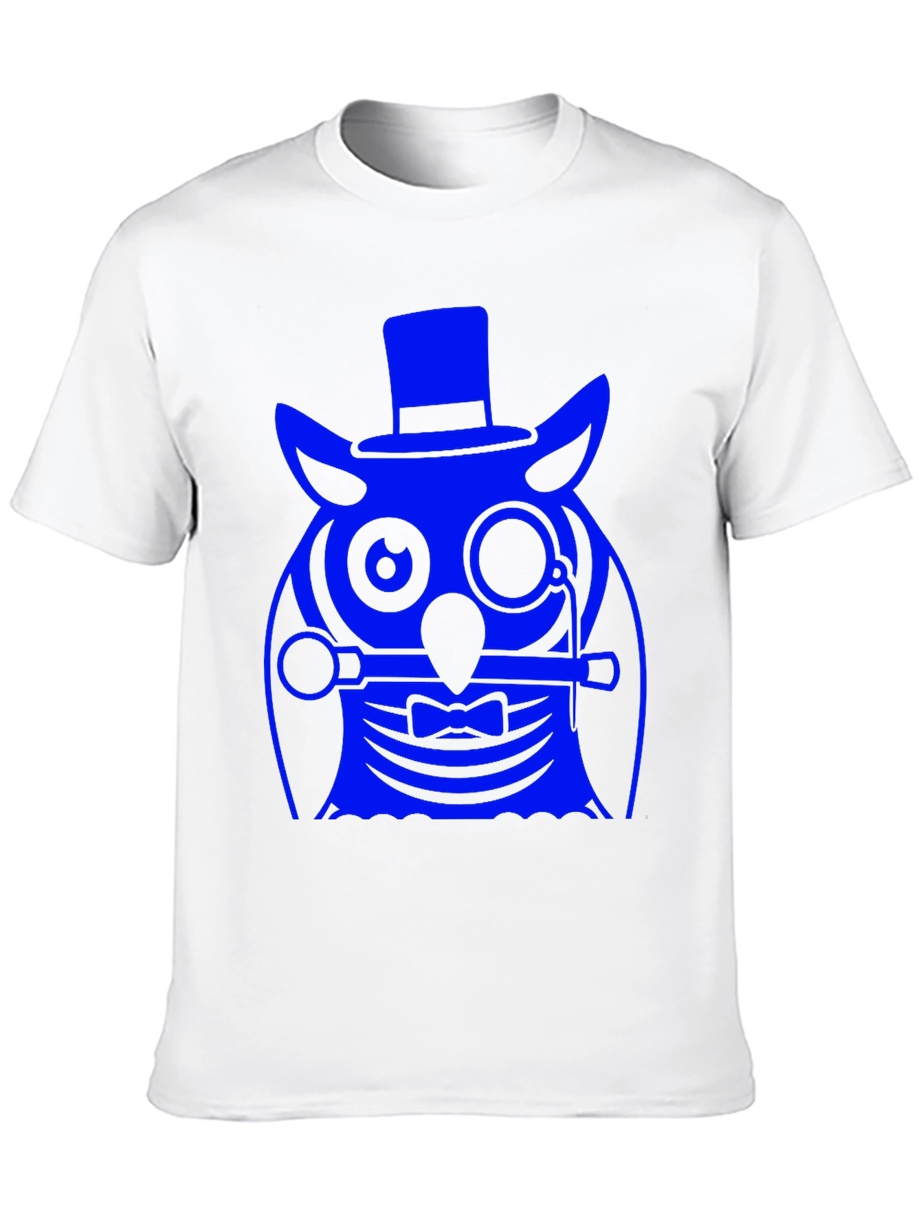 Dapper Owl Graphic Tee - Stylish Mens Black T-Shirt
