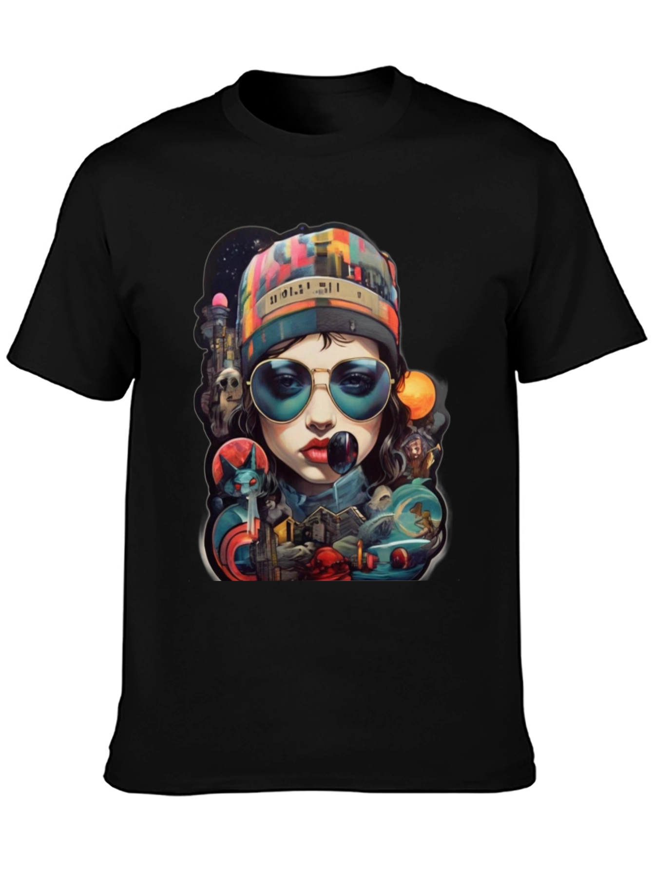 Artistic Graphic Print T-Shirt - Stylish Streetwear