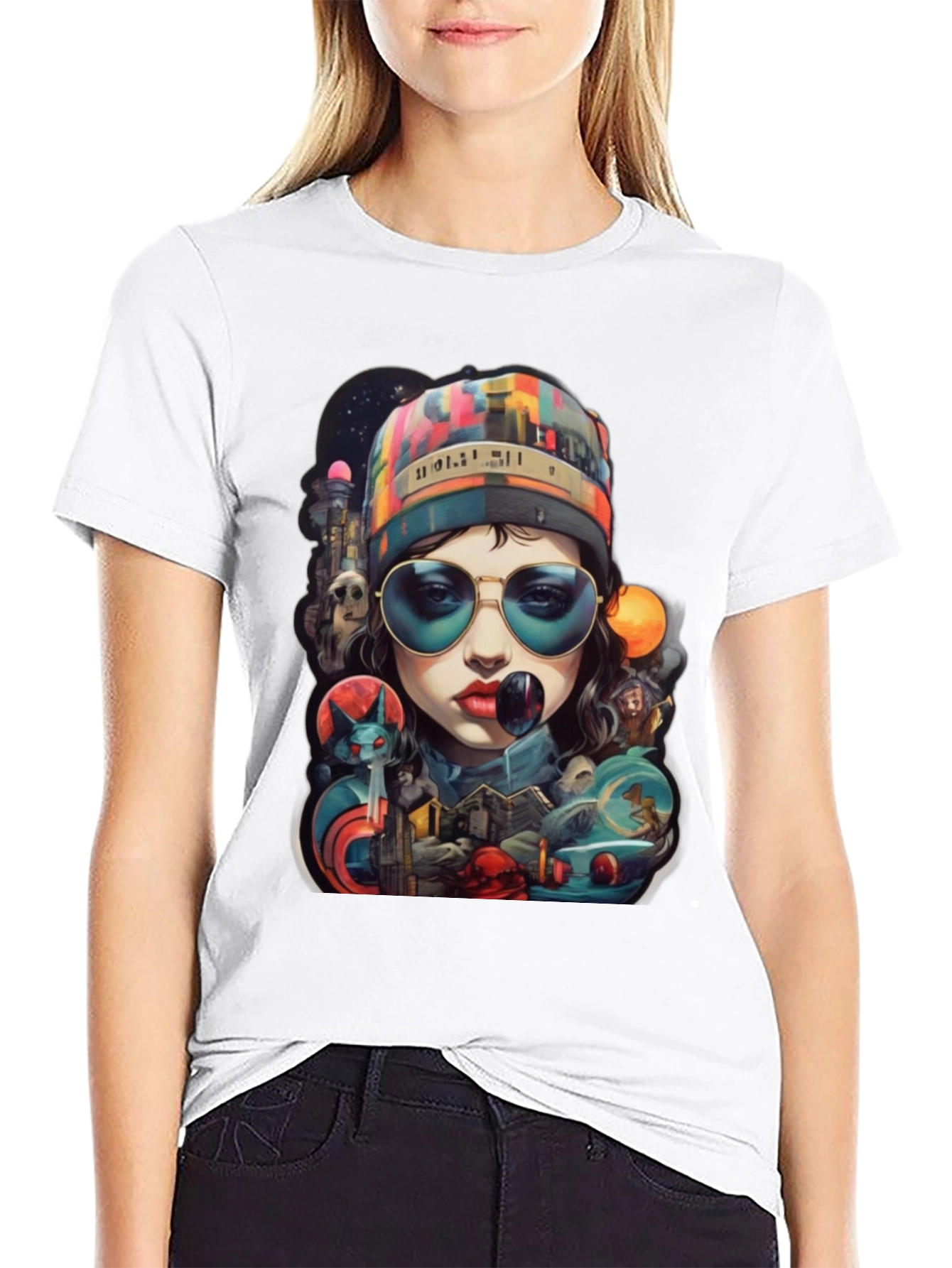 Artistic Graphic Print T-Shirt - Stylish Streetwear