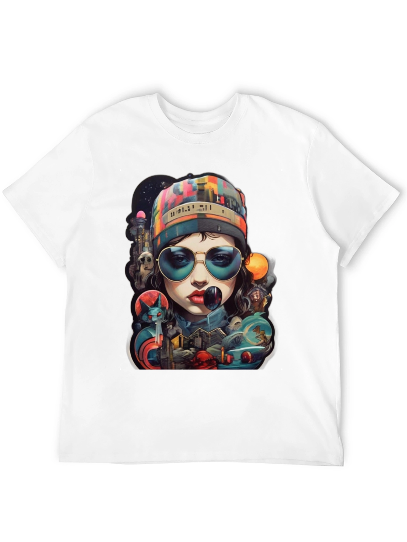 Artistic Graphic Print T-Shirt - Stylish Streetwear