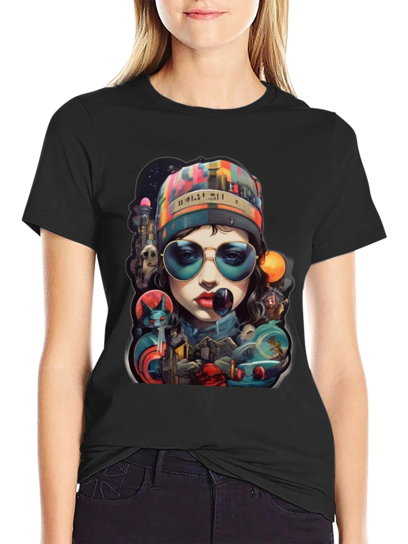 Artistic Graphic Print T-Shirt - Stylish Streetwear