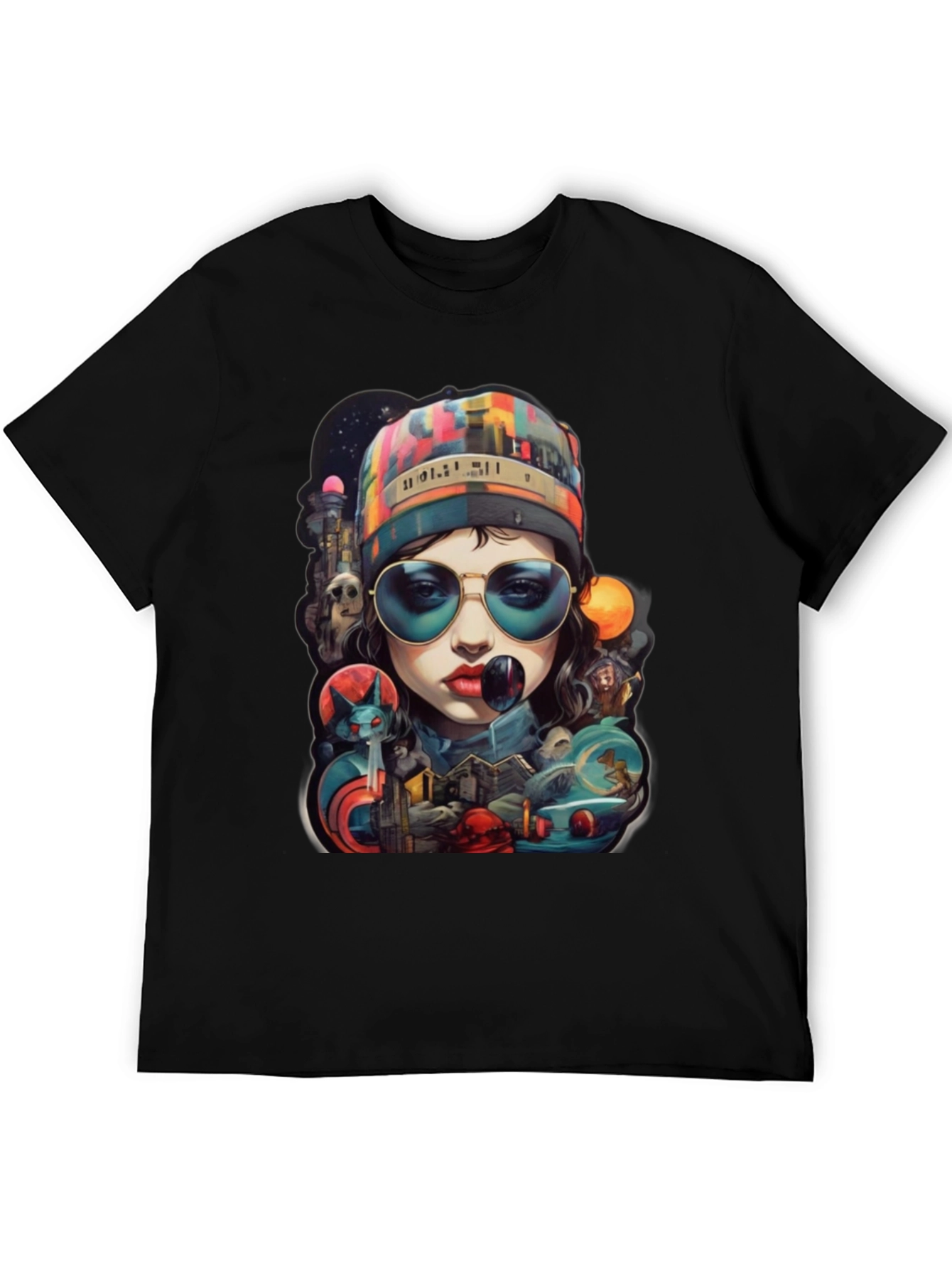 Artistic Graphic Print T-Shirt - Stylish Streetwear
