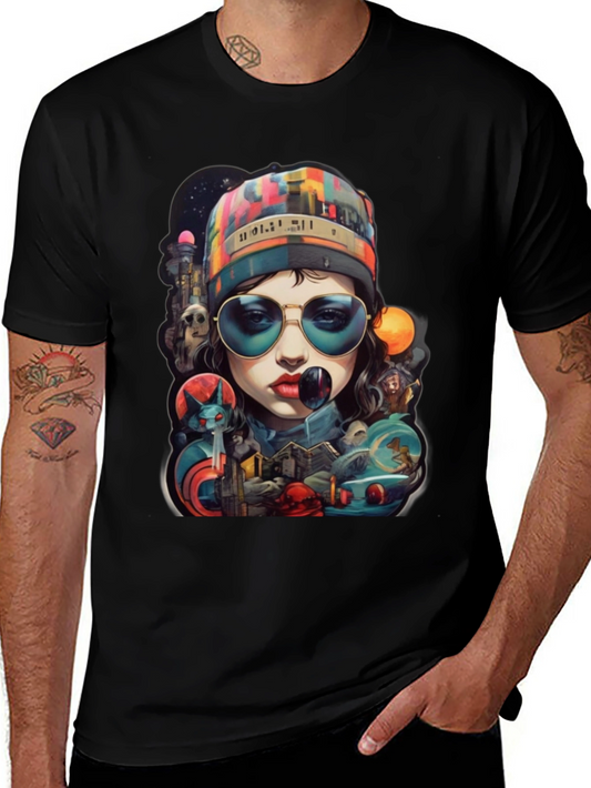 Artistic Graphic Print T-Shirt - Stylish Streetwear