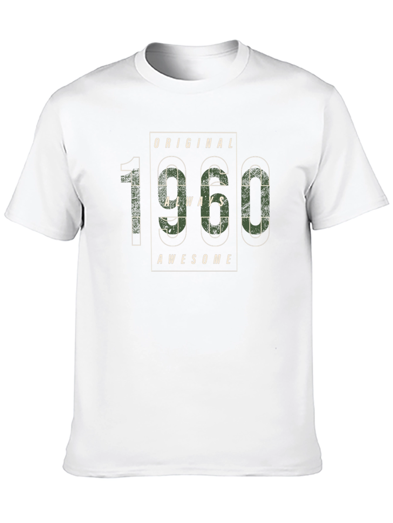 Original 1960 Always Awesome Black T-Shirt