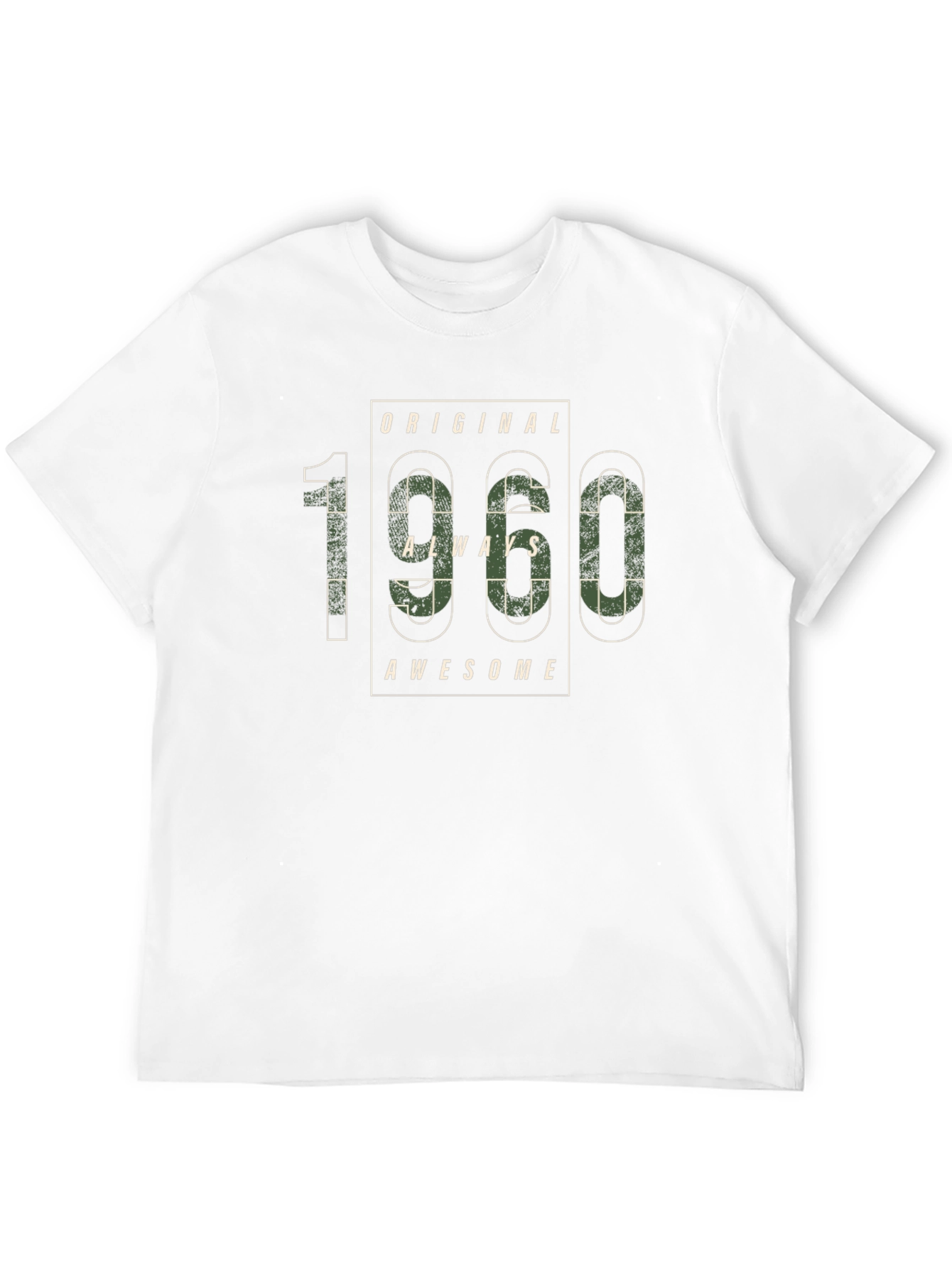 Original 1960 Always Awesome Black T-Shirt