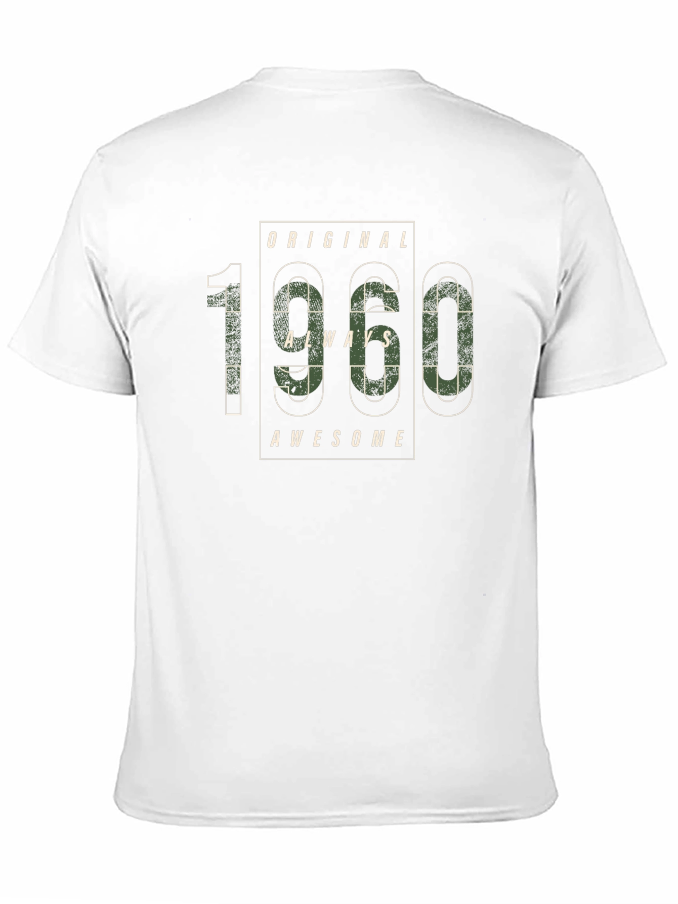 Original 1960 Always Awesome Black T-Shirt