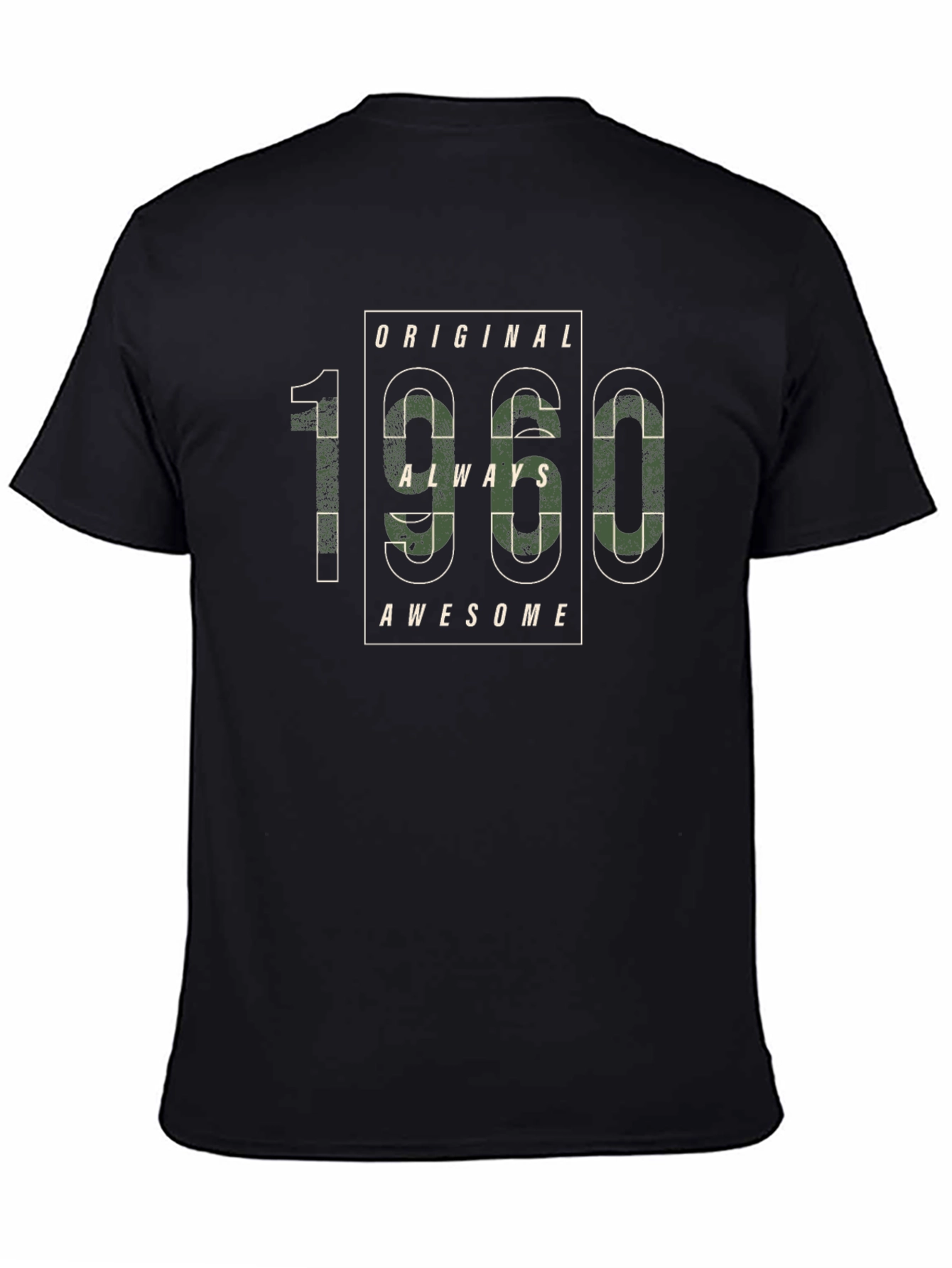Original 1960 Always Awesome Black T-Shirt