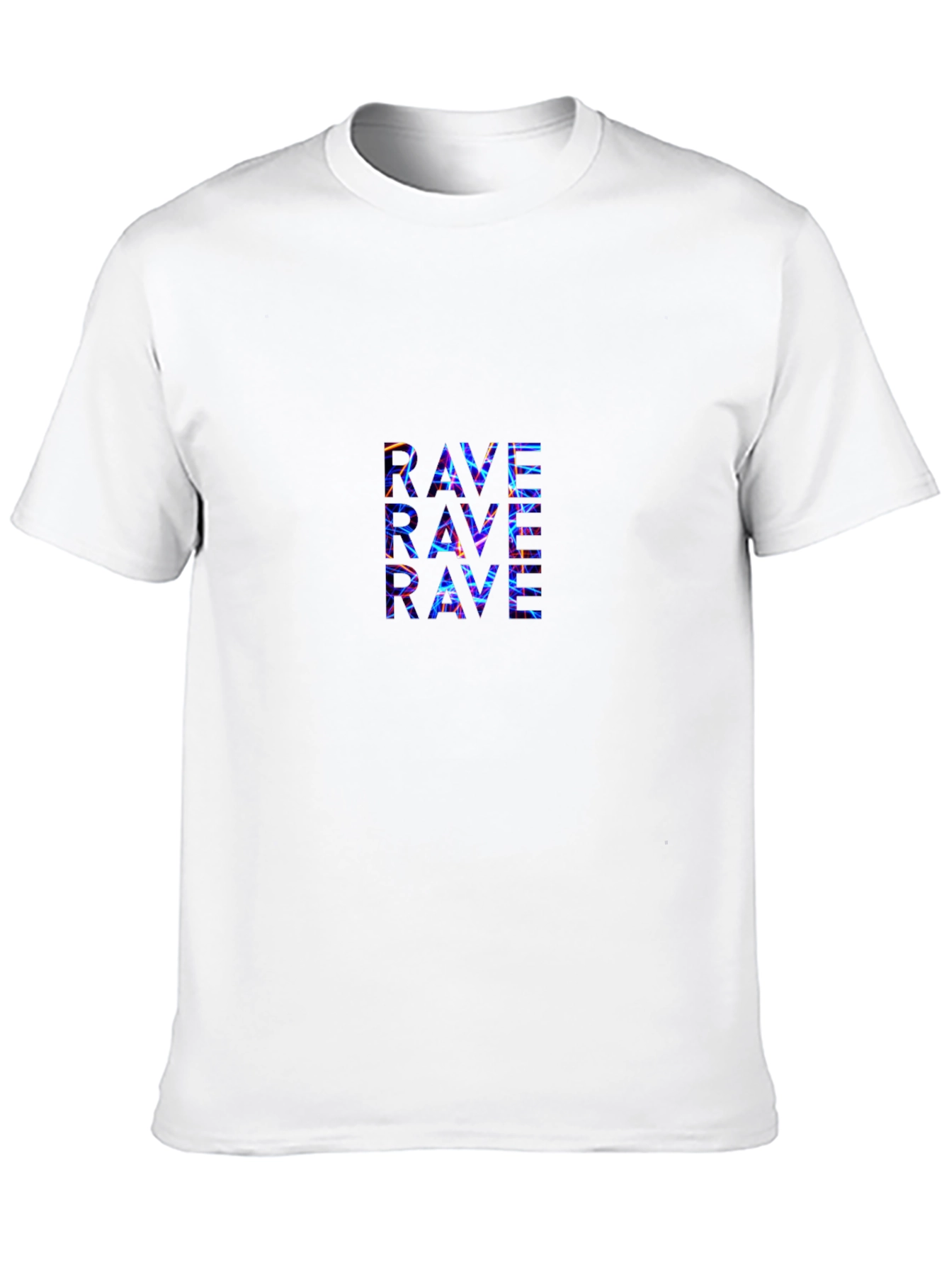 Rave Graphic Print T-Shirt - Black