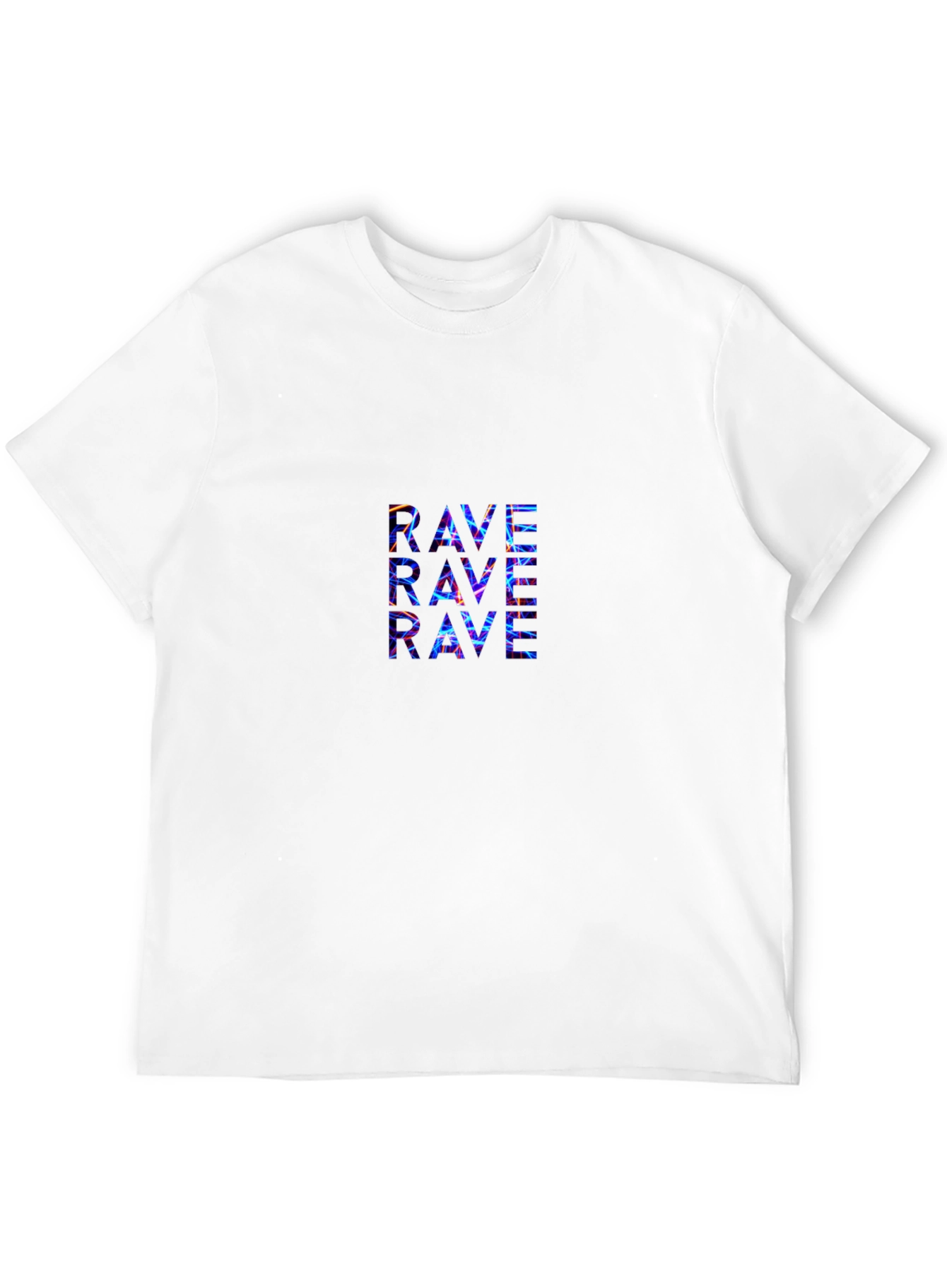 Rave Graphic Print T-Shirt - Black
