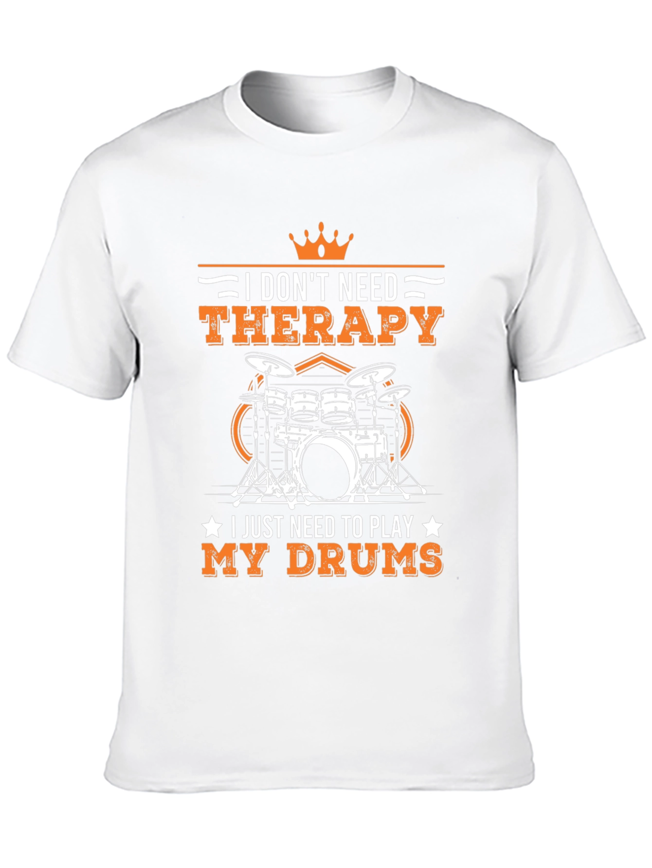 Drummer Therapy T-Shirt - Music Lover Tee
