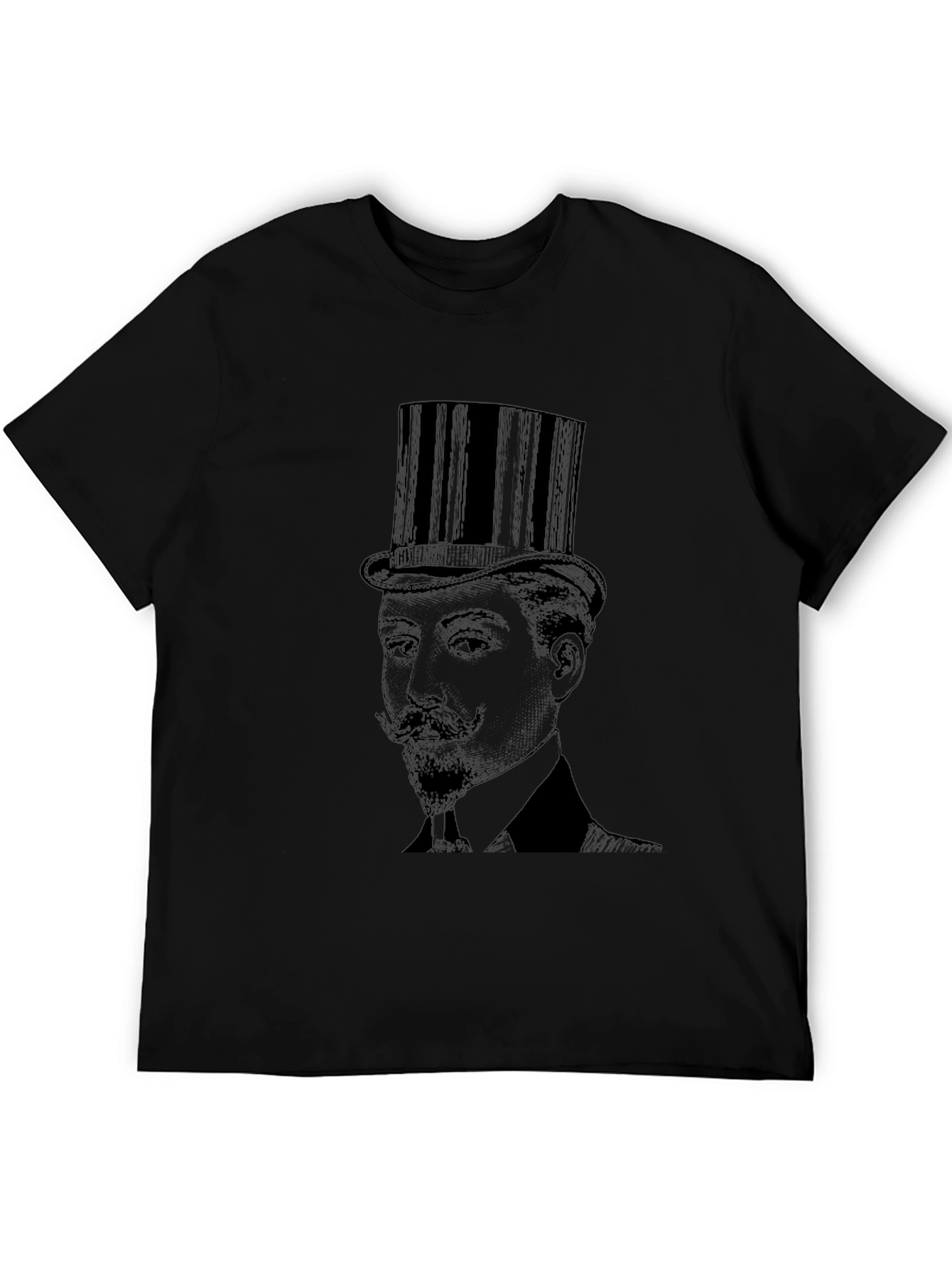 Gentleman Top Hat Graphic Tee - Classic Style