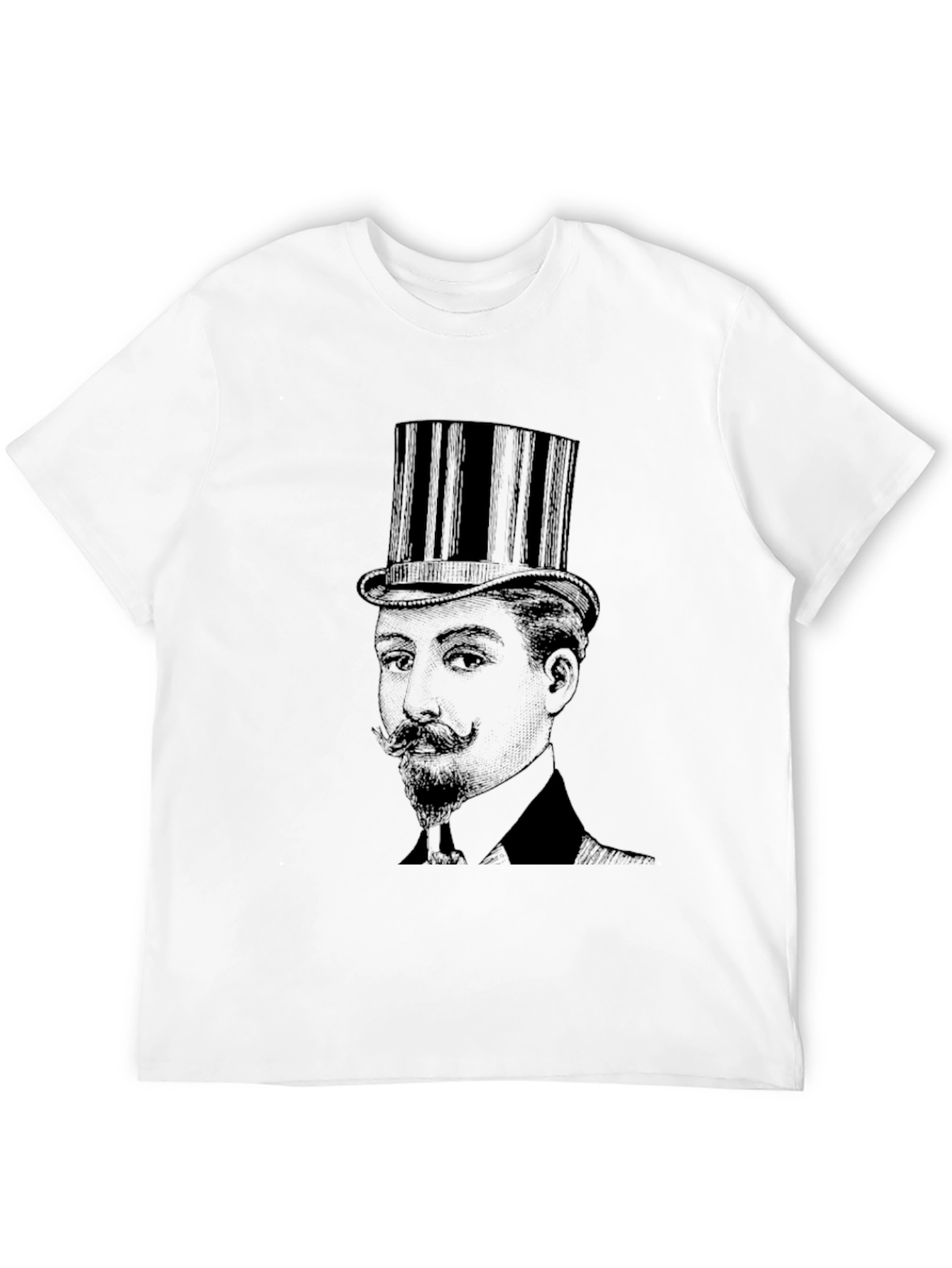 Gentleman Top Hat Graphic Tee - Classic Style