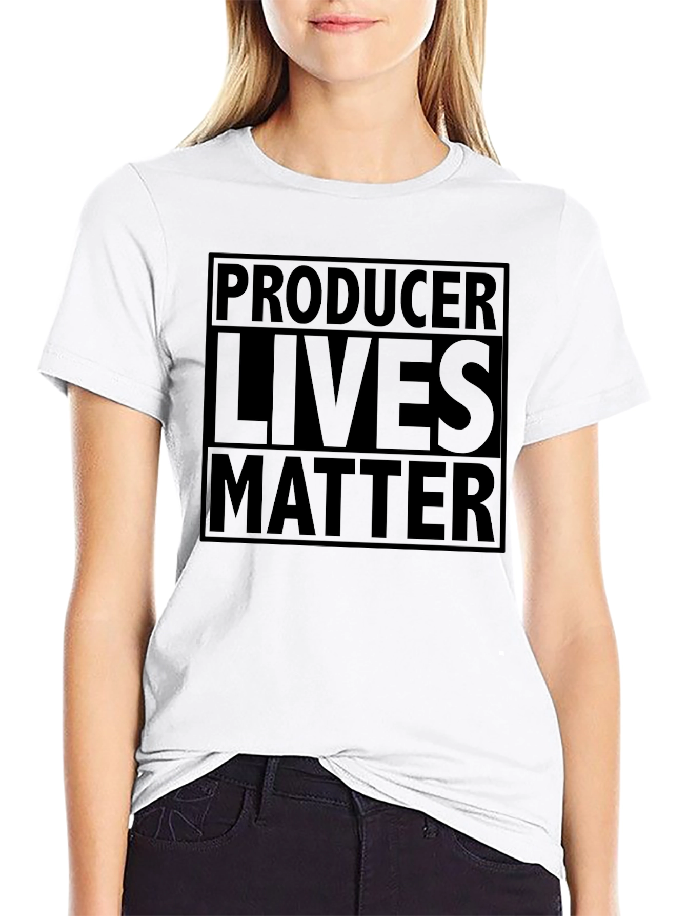 Producer Lives Matter Black Graphic Tee