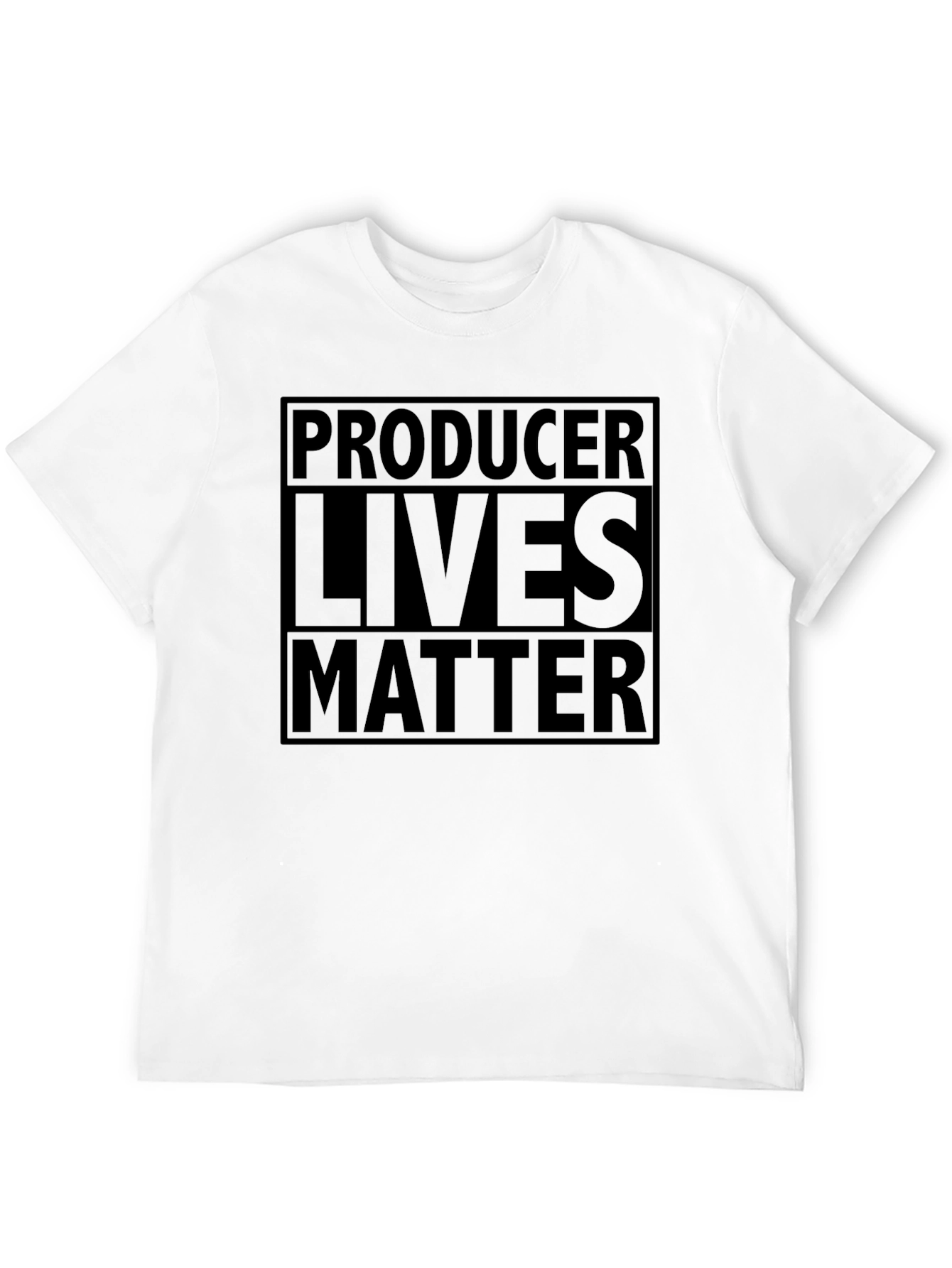 Producer Lives Matter Black Graphic Tee
