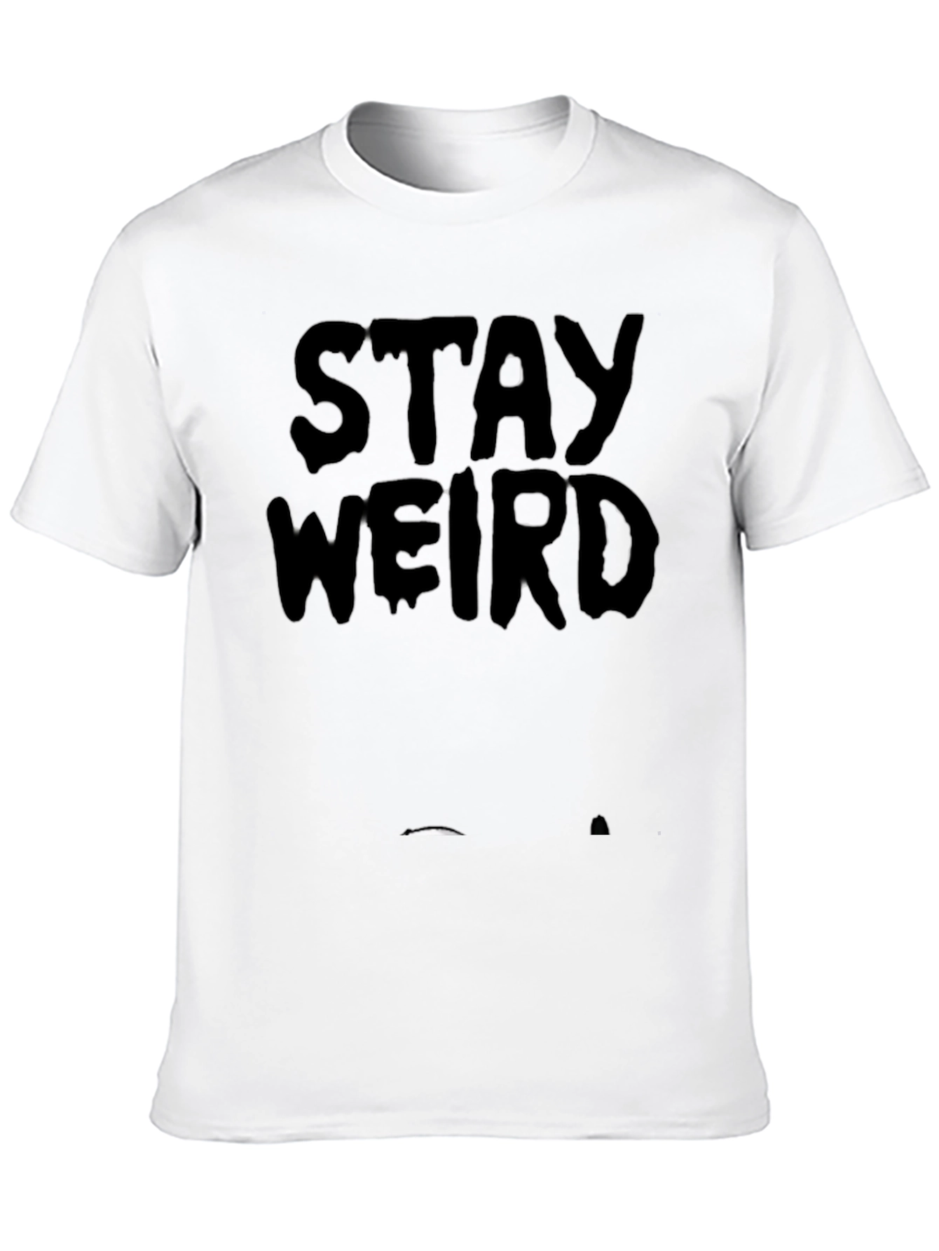 Stay Weird Black Graphic Tee