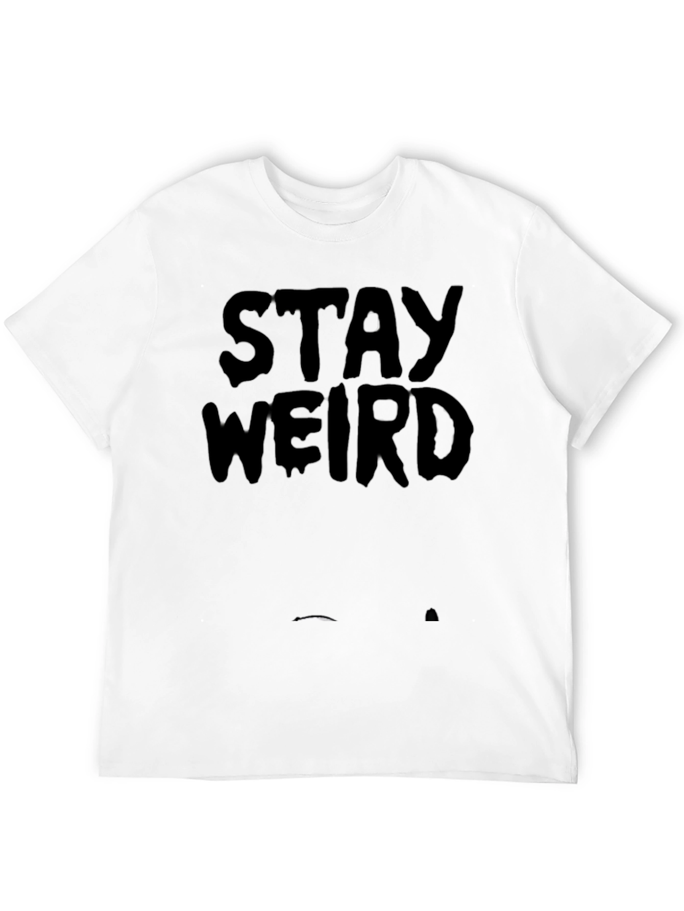 Stay Weird Black Graphic Tee