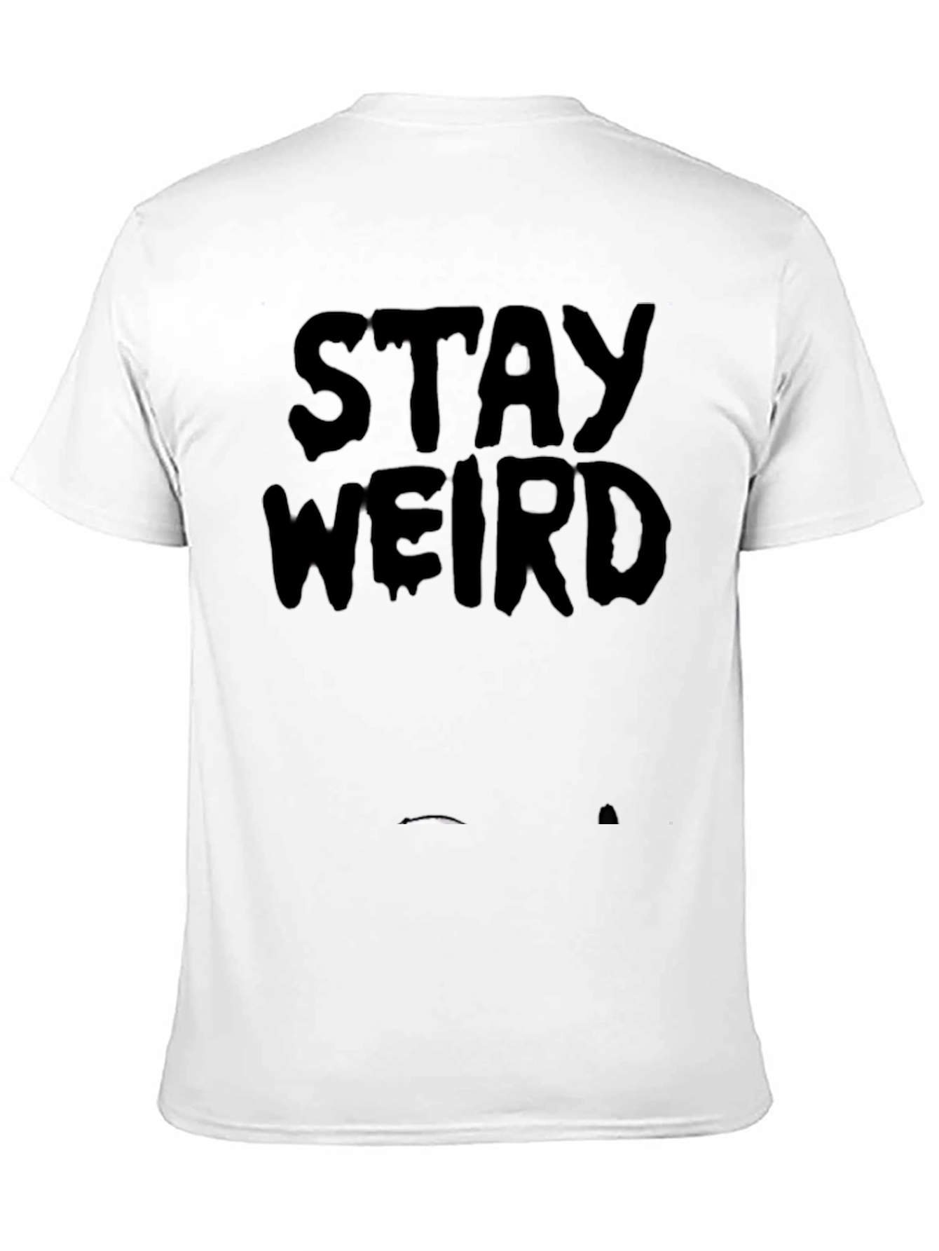 Stay Weird Black Graphic Tee
