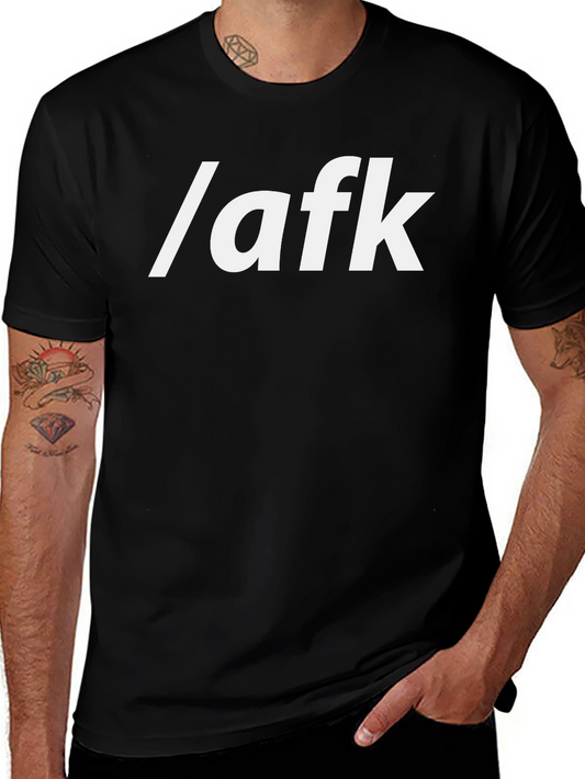 /afk T-Shirt - Gamer Style Black Tee