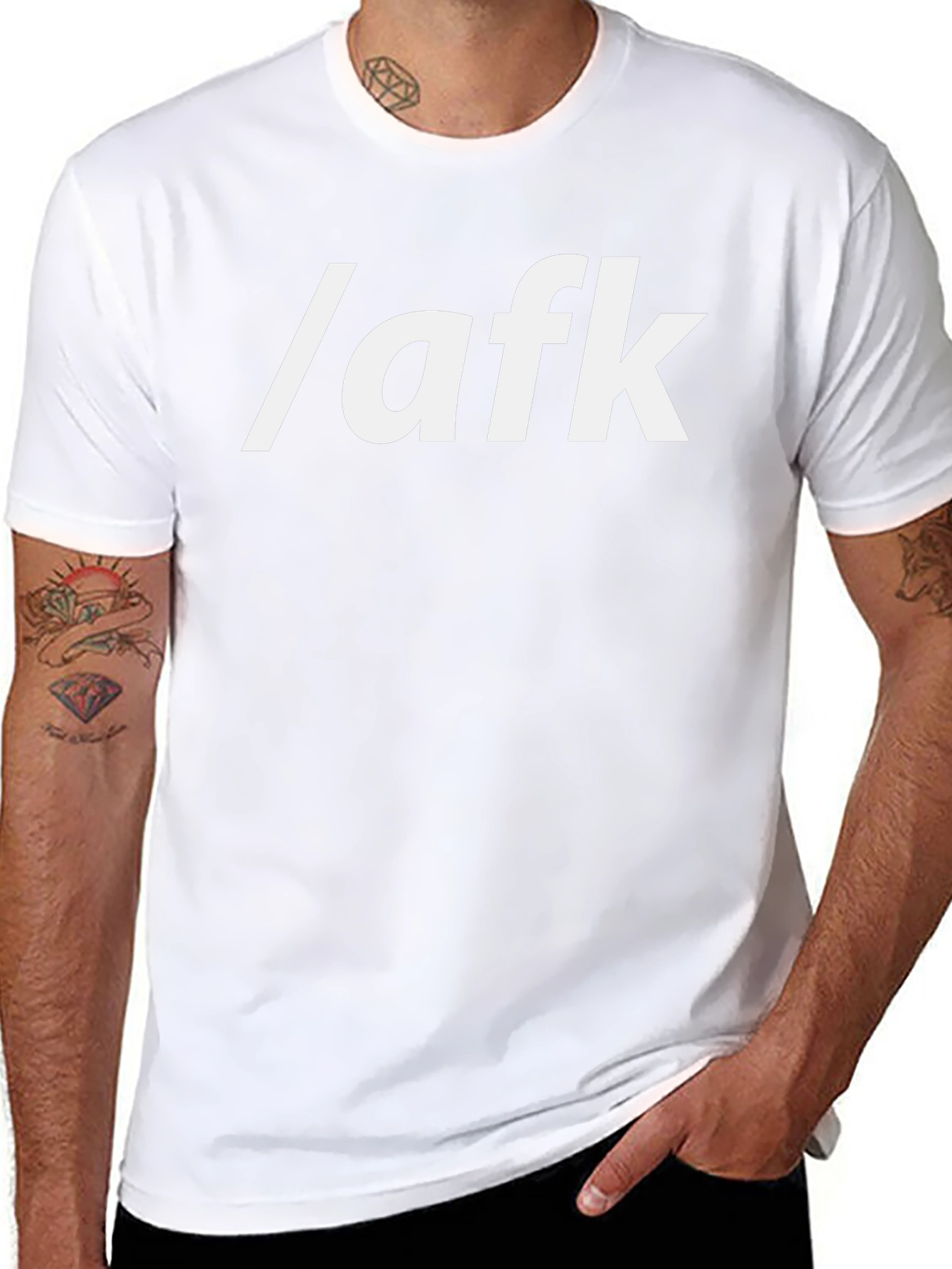 /afk T-Shirt - Gamer Style Black Tee