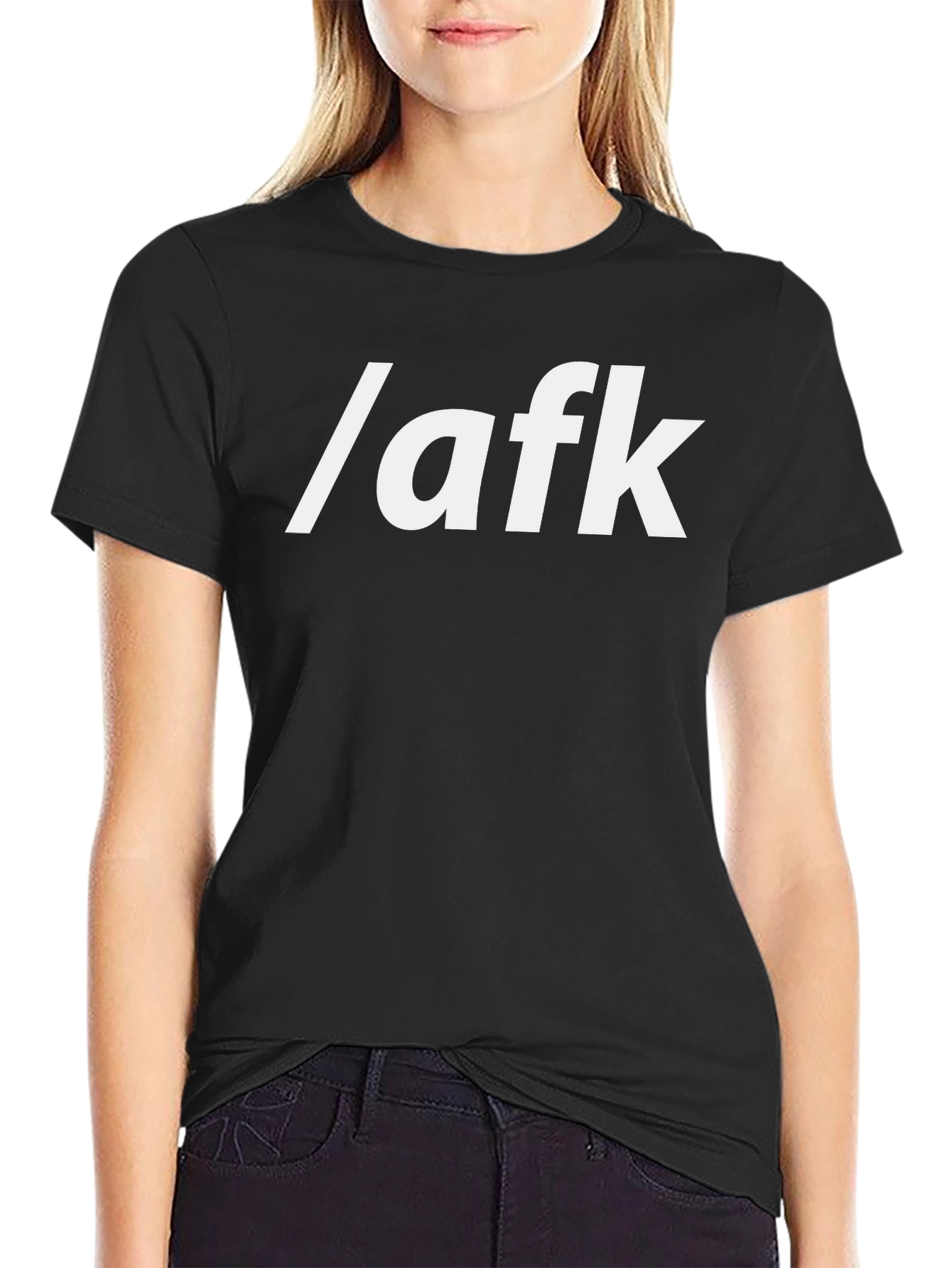 /afk T-Shirt - Gamer Style Black Tee