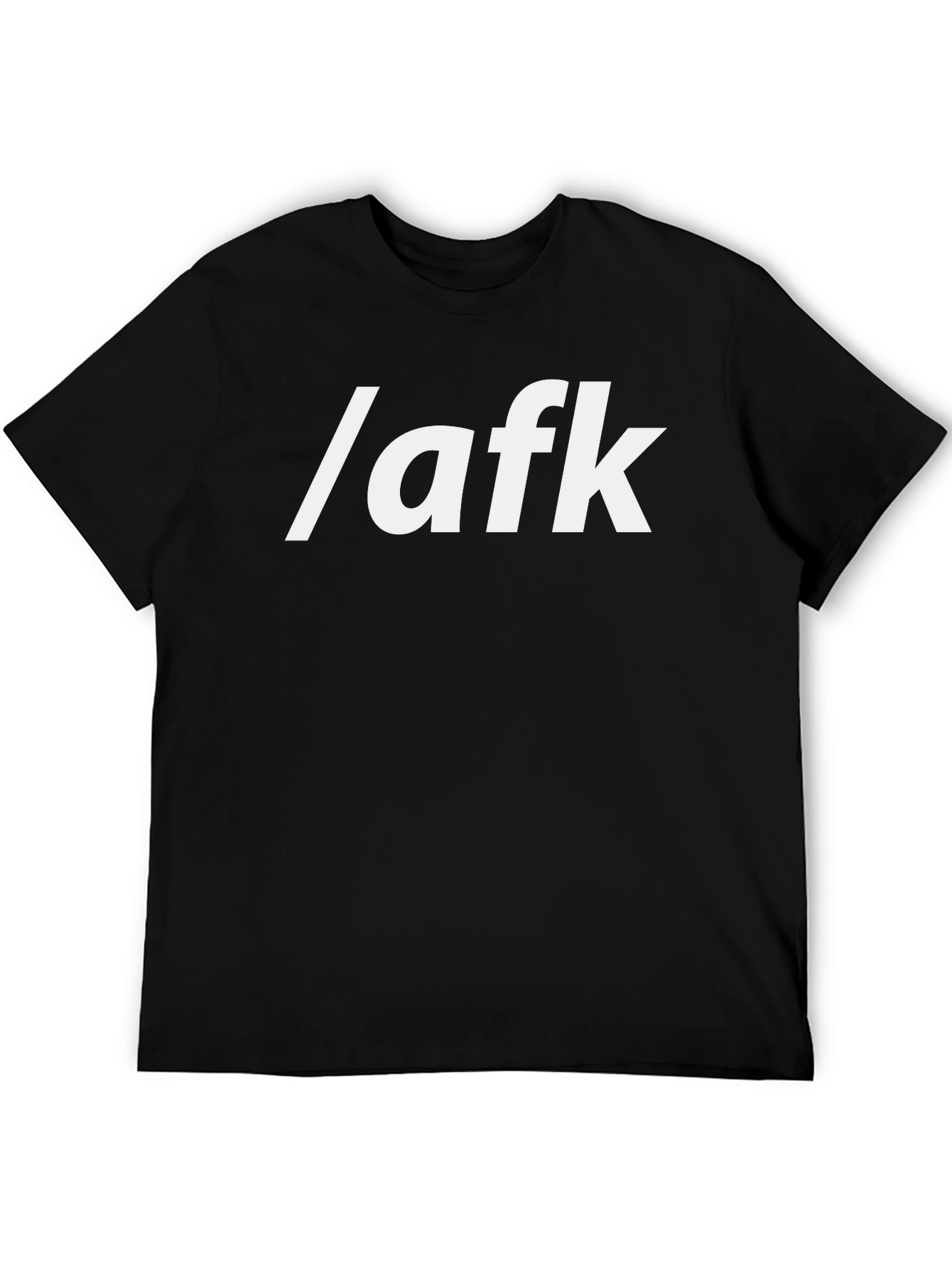 /afk T-Shirt - Gamer Style Black Tee
