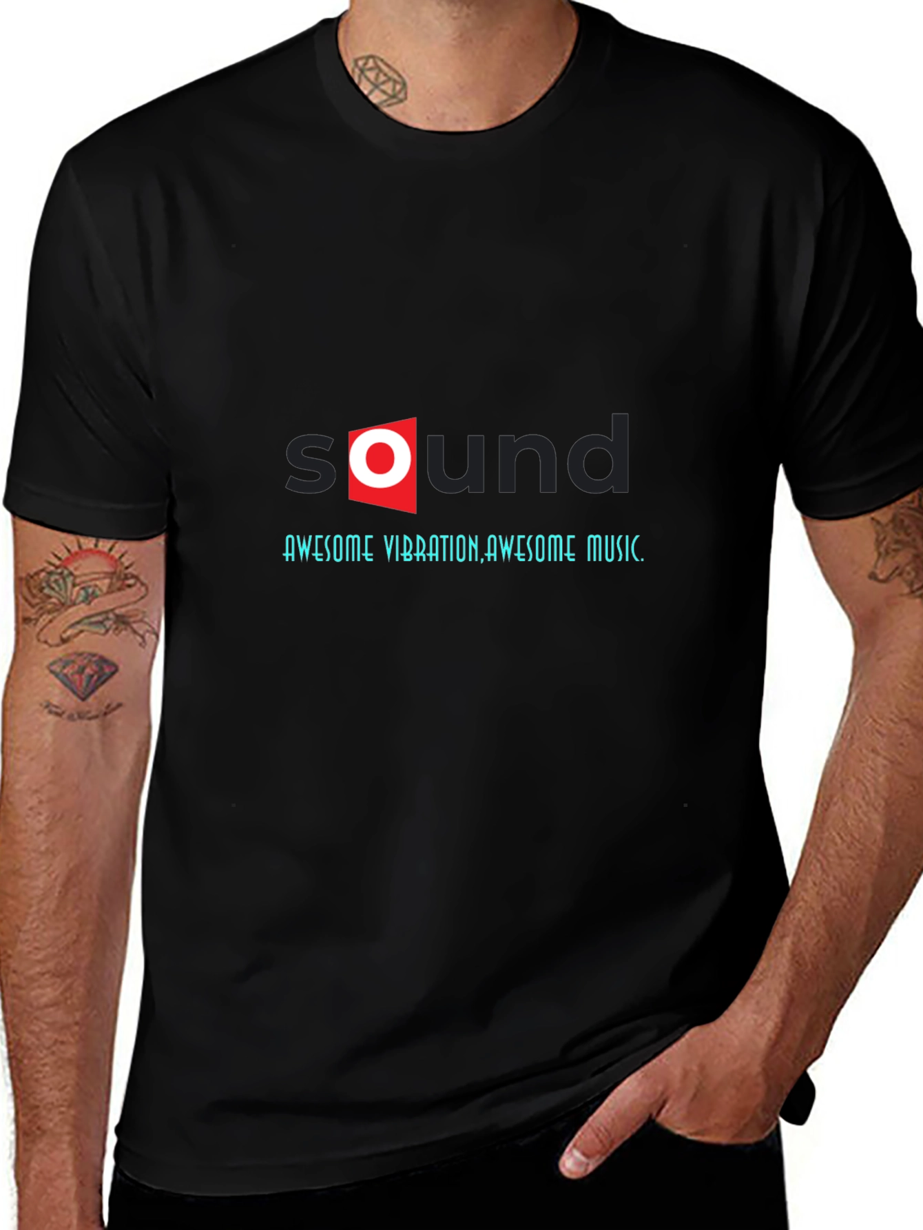 Awesome Vibration Music Graphic T-Shirt