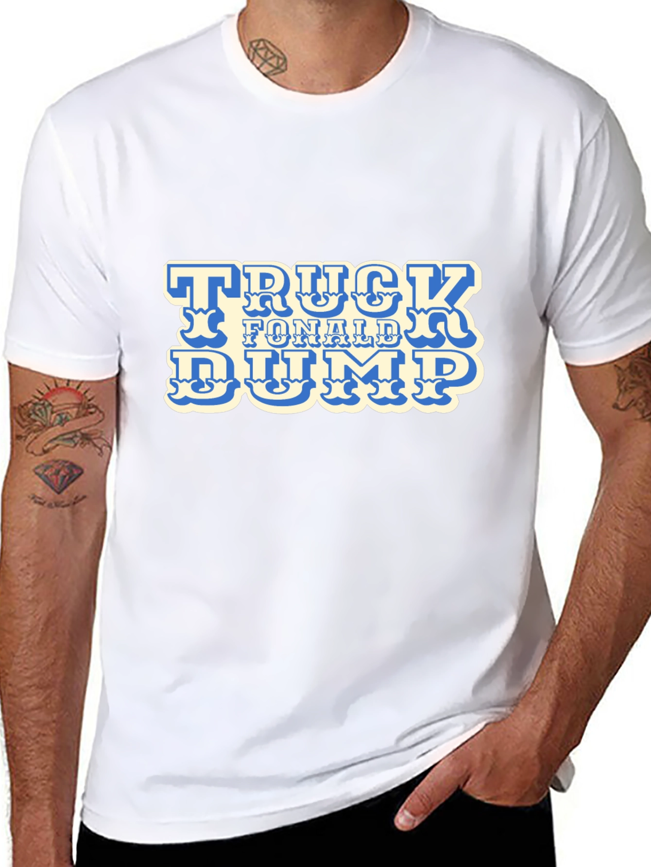 Truck F Donald Dump Black Graphic Tee