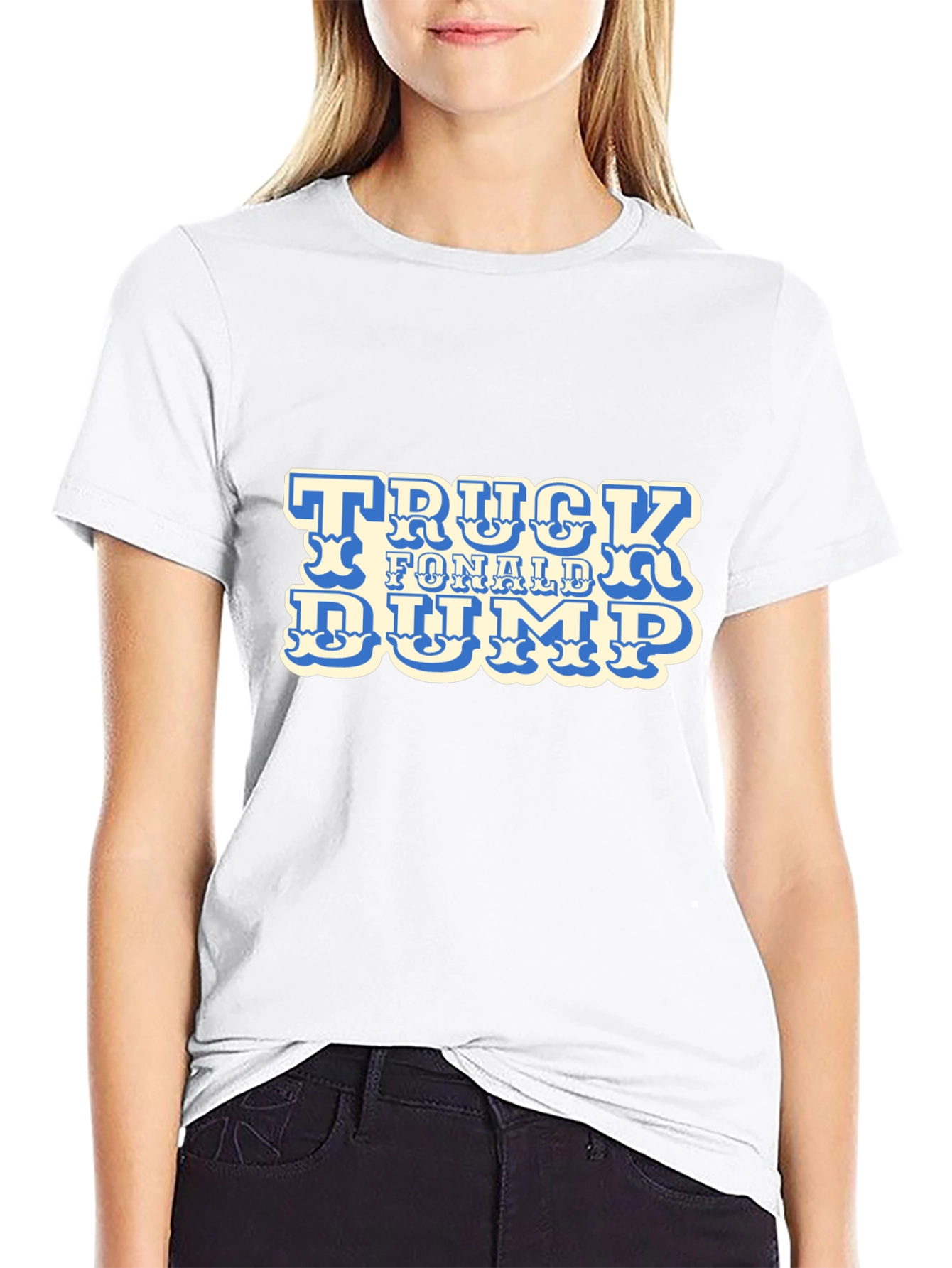 Truck F Donald Dump Black Graphic Tee