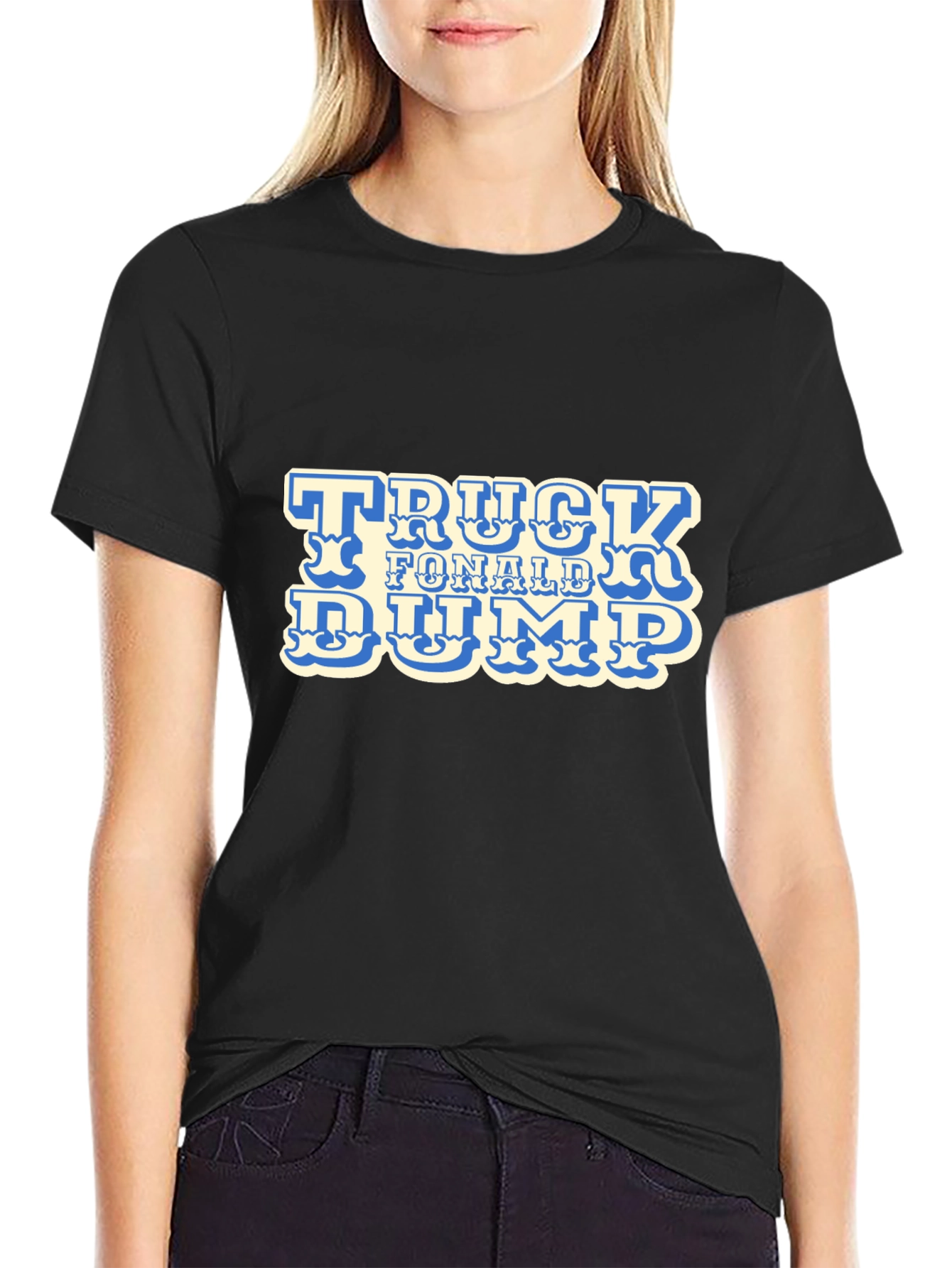Truck F Donald Dump Black Graphic Tee