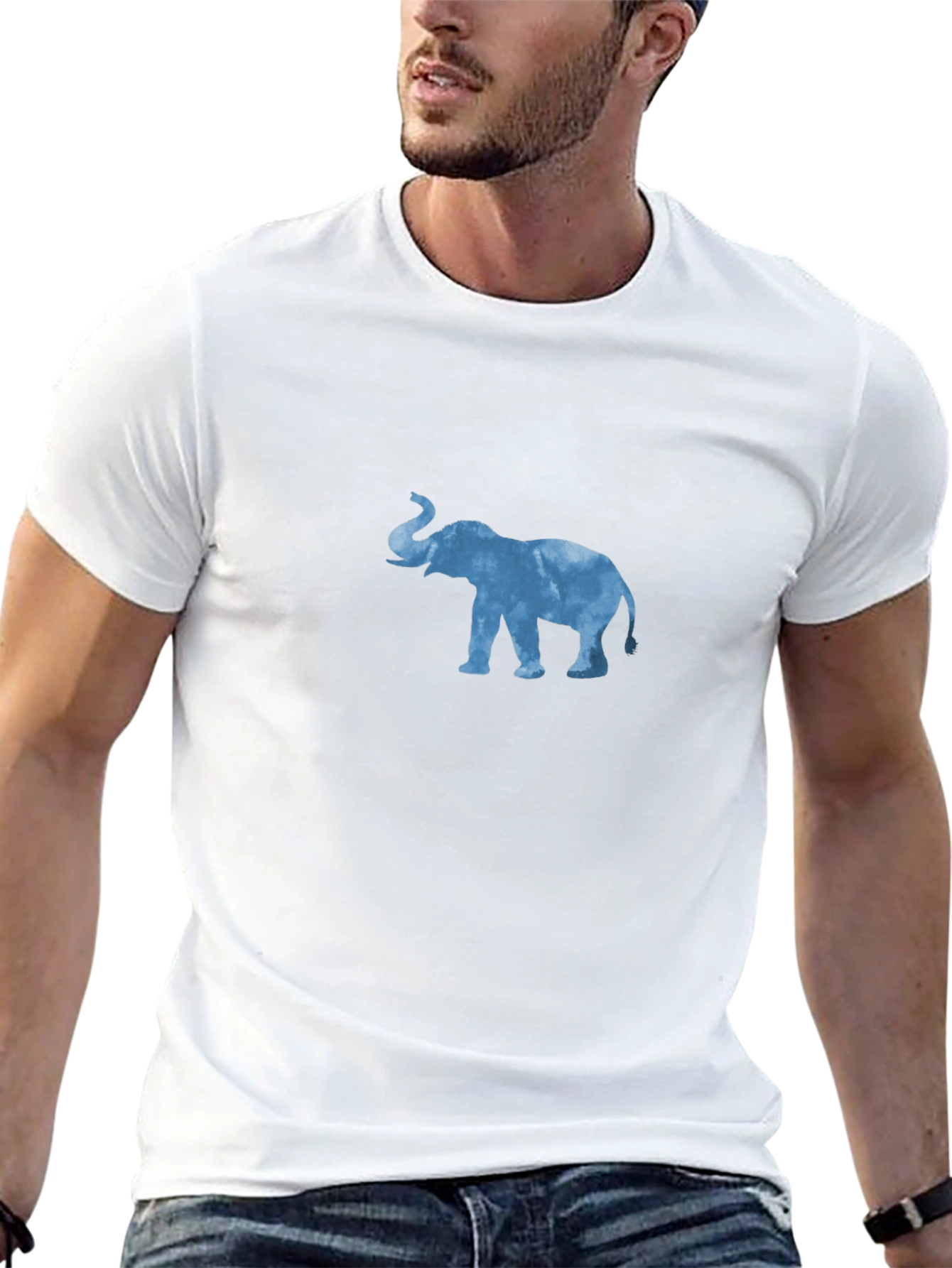 Elephant Graphic Black T-Shirt