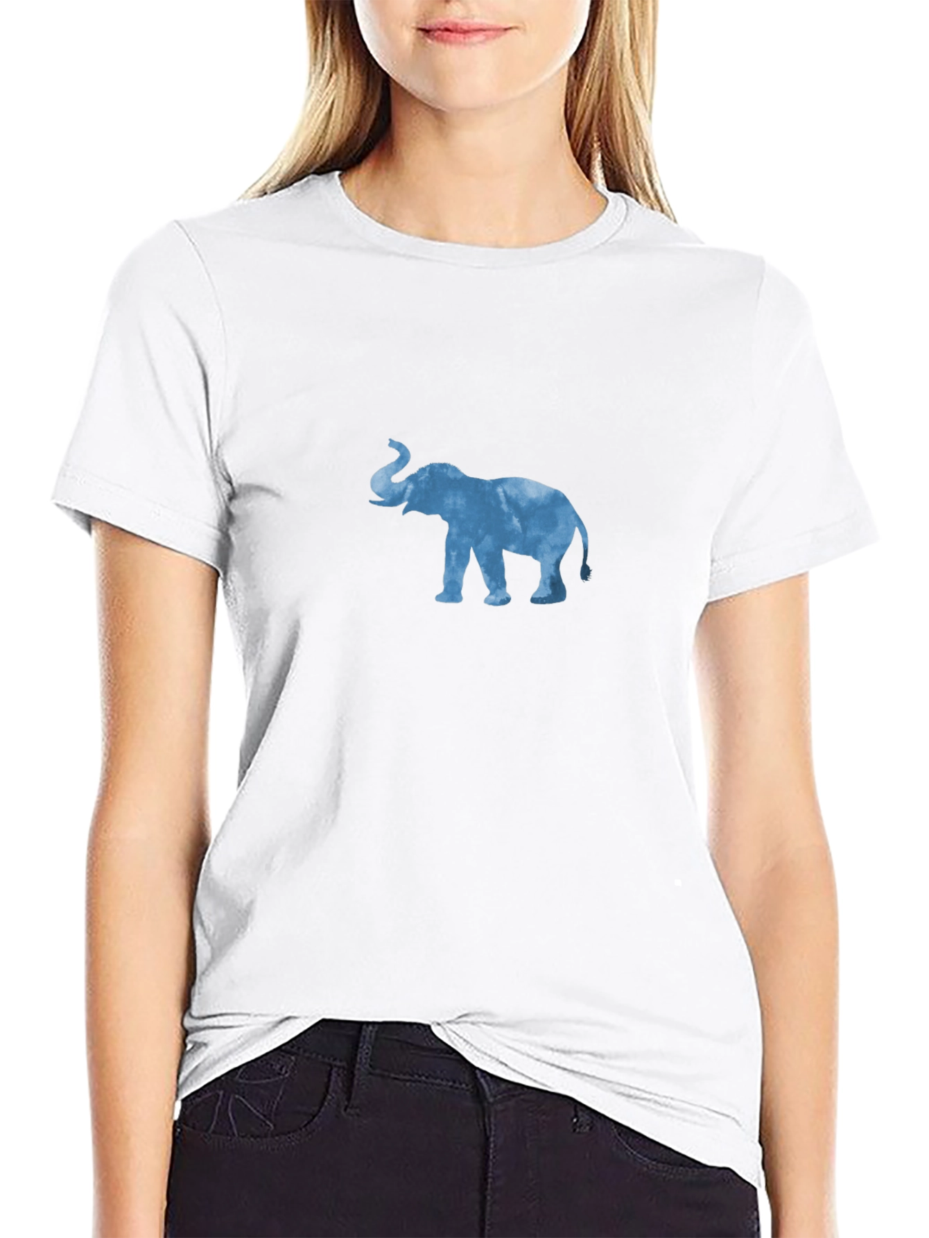 Elephant Graphic Black T-Shirt