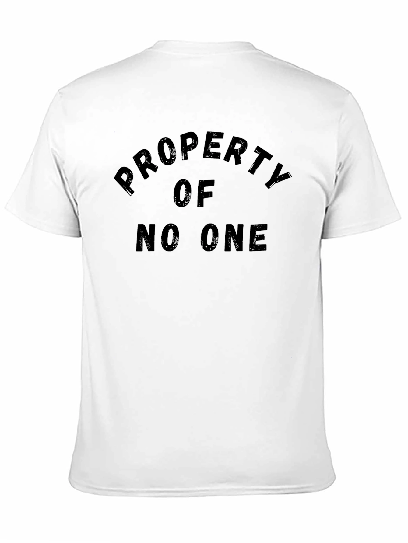 Property of No One Black Graphic Tee Shirt
