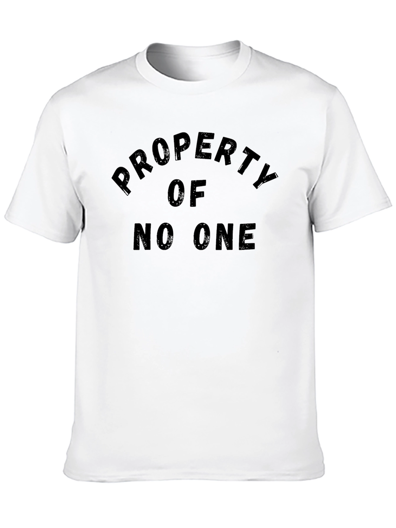 Property of No One Black Graphic Tee Shirt