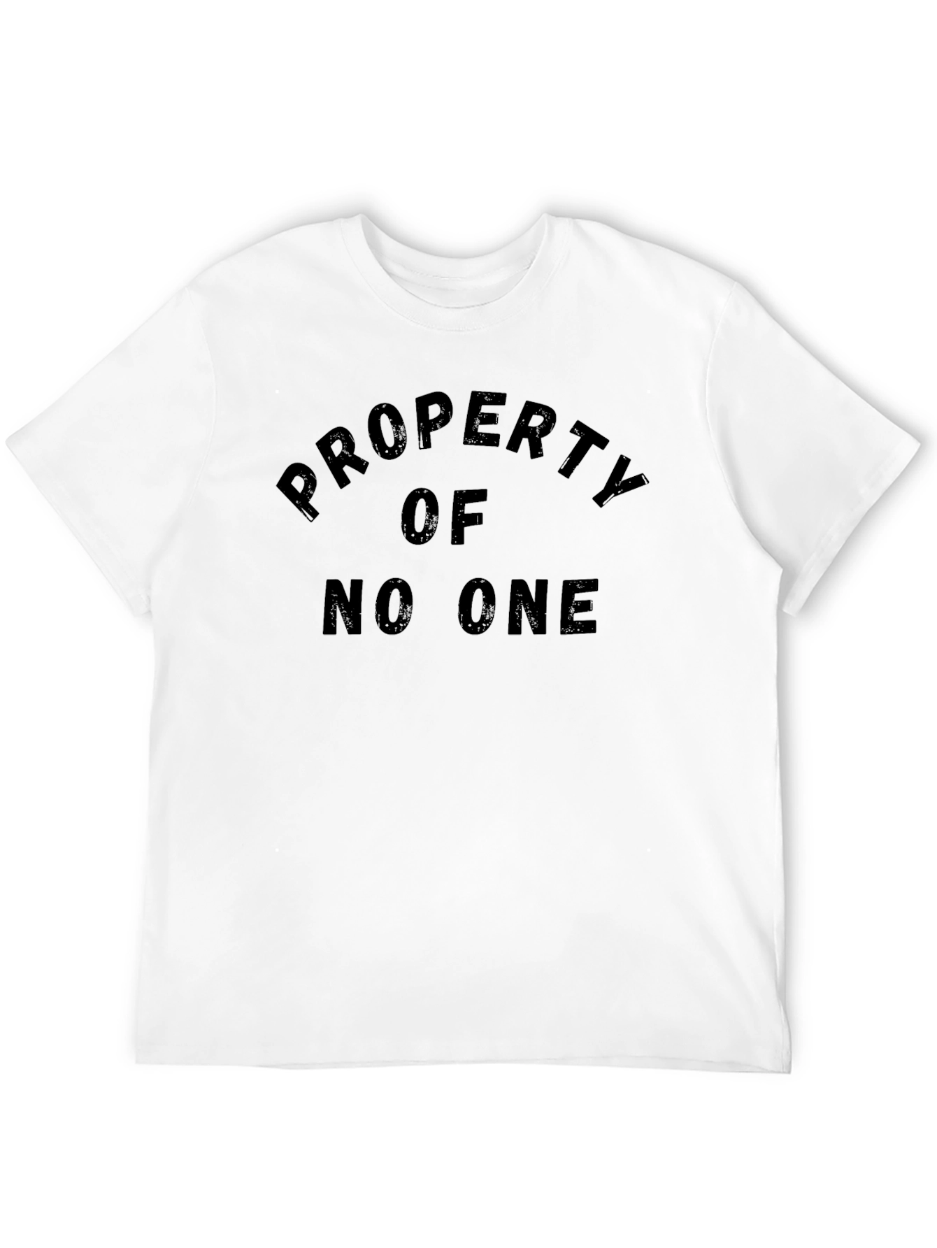Property of No One Black Graphic Tee Shirt